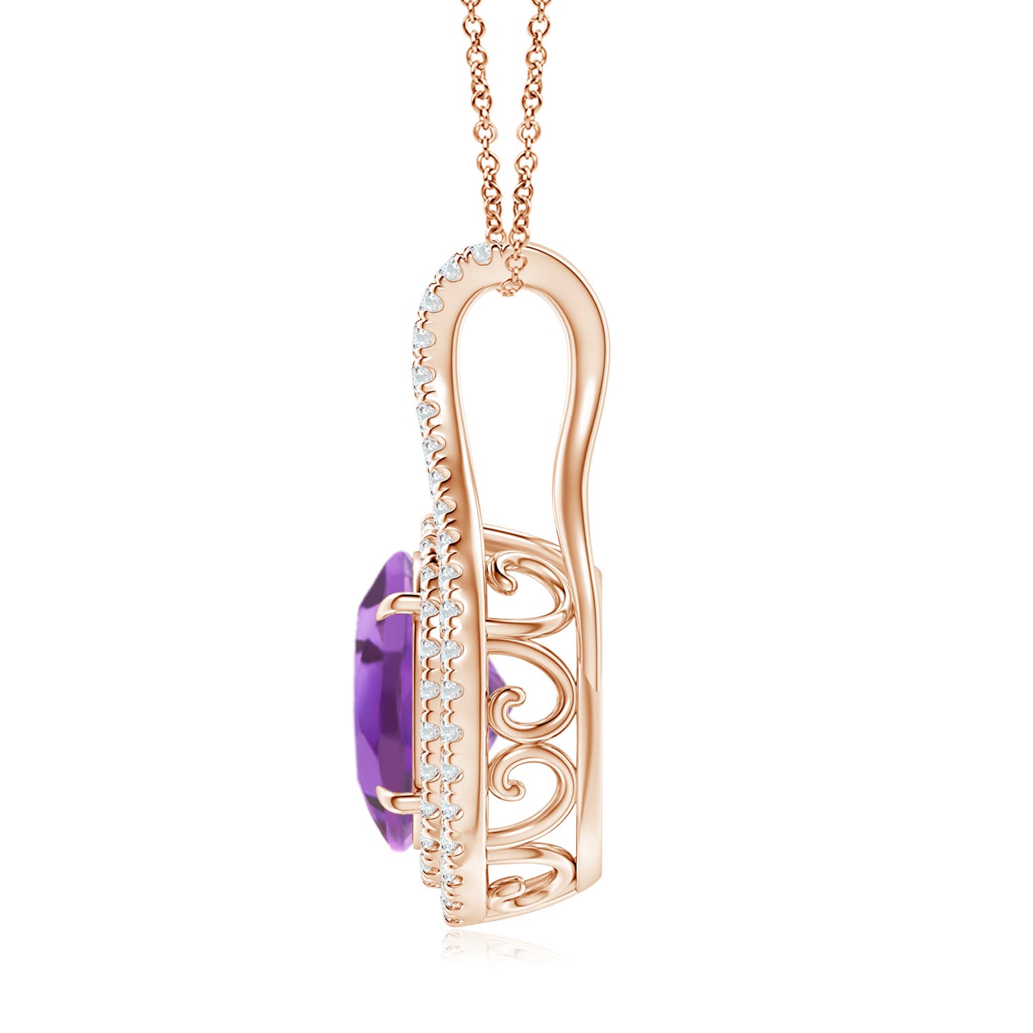 A - Amethyst / 2.75 CT / 14 KT Rose Gold