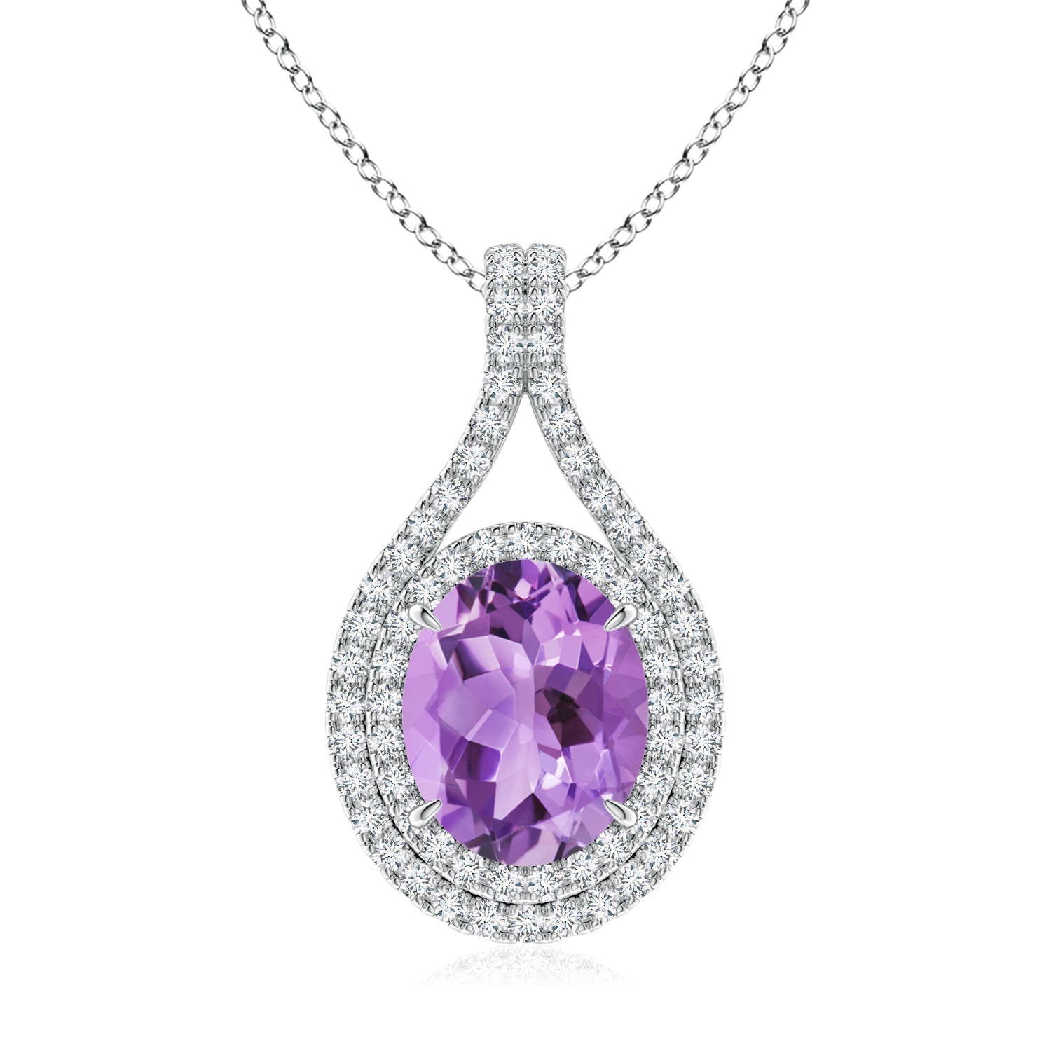 A - Amethyst / 2.75 CT / 14 KT White Gold