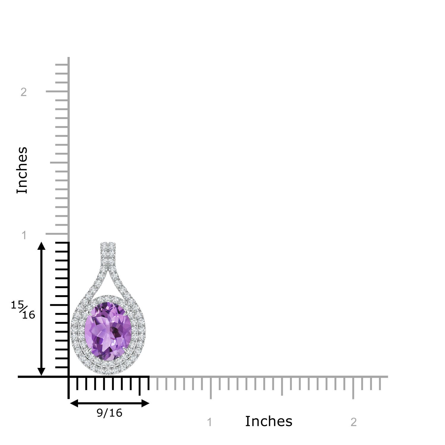 A - Amethyst / 2.75 CT / 14 KT White Gold