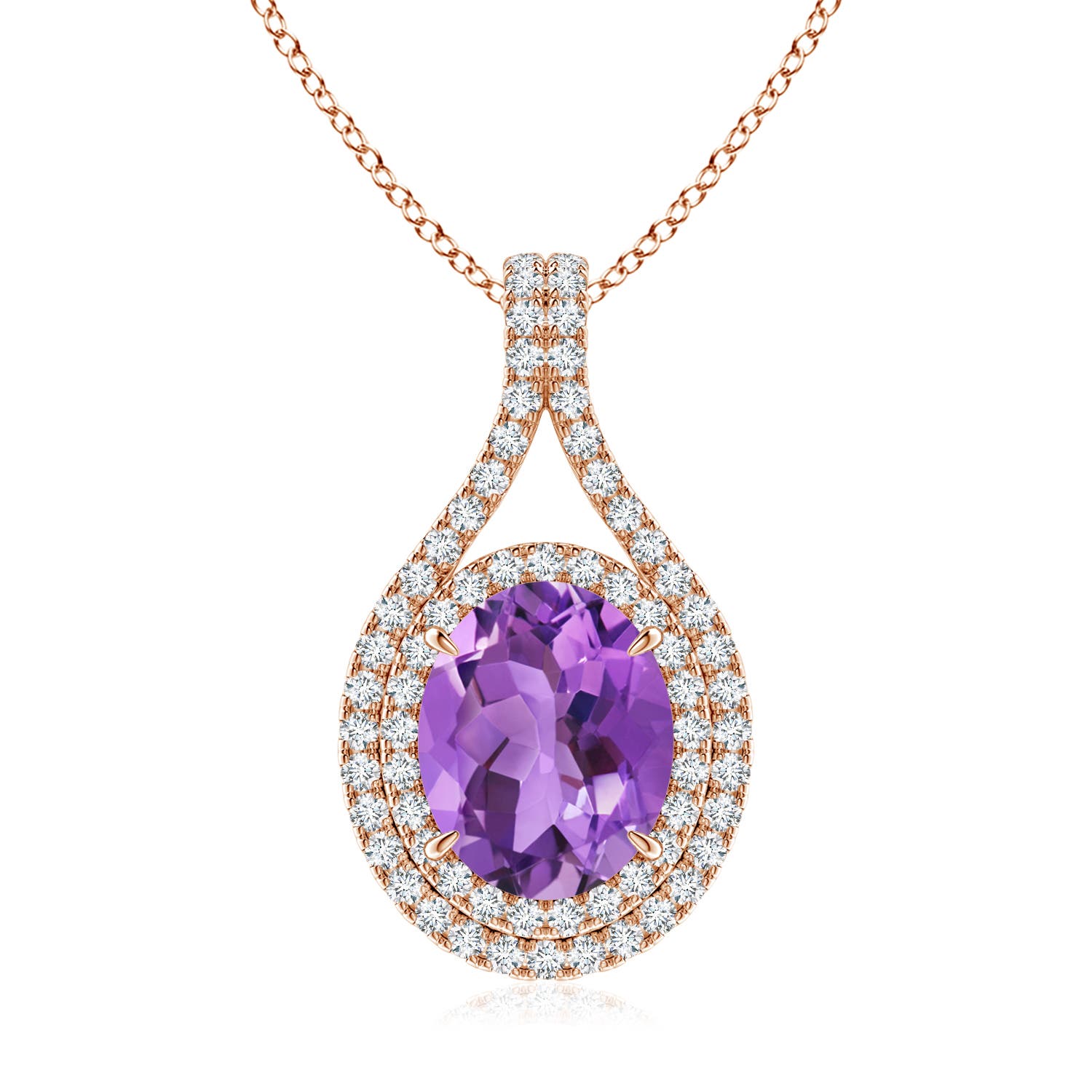AA - Amethyst / 2.75 CT / 14 KT Rose Gold