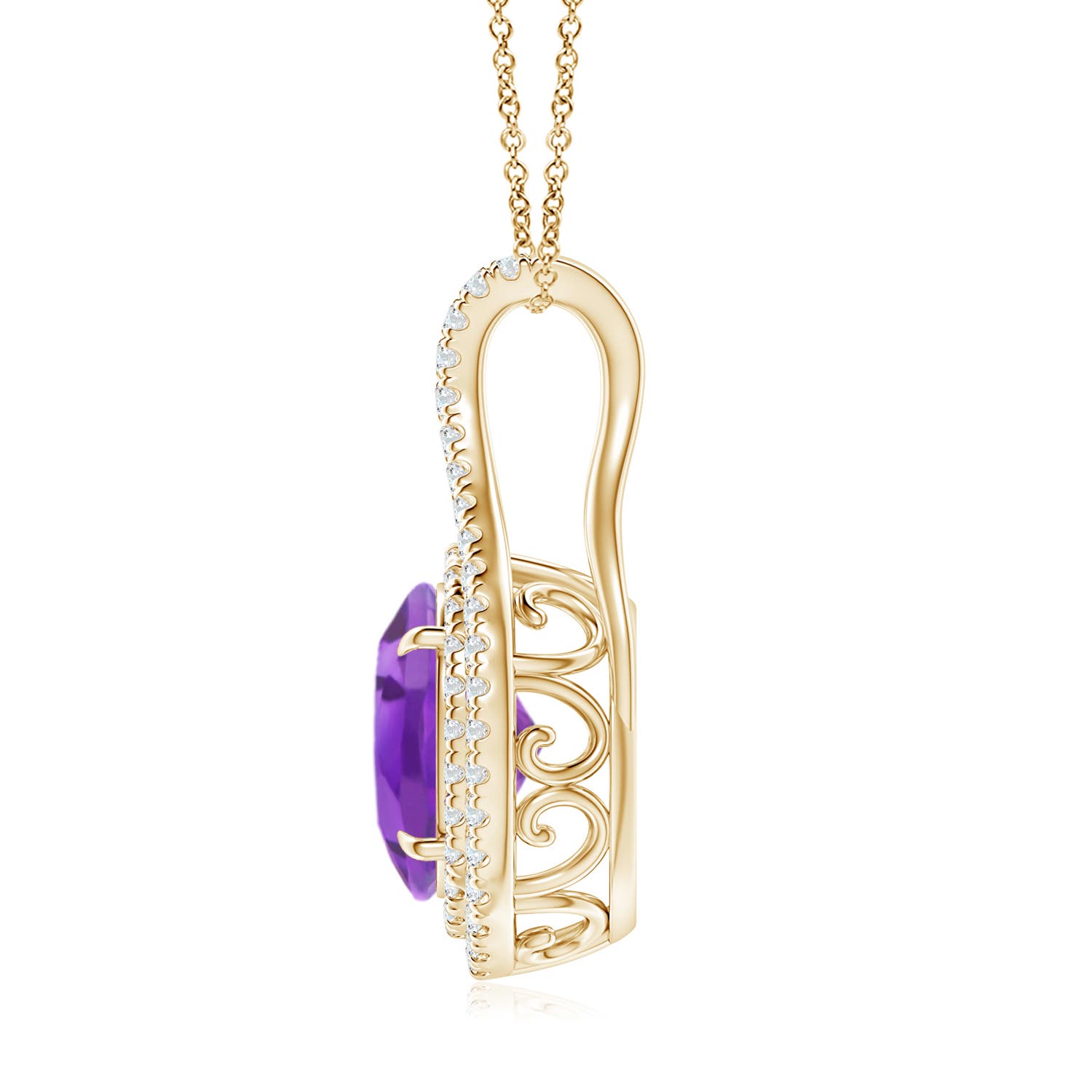 AA - Amethyst / 2.75 CT / 14 KT Yellow Gold