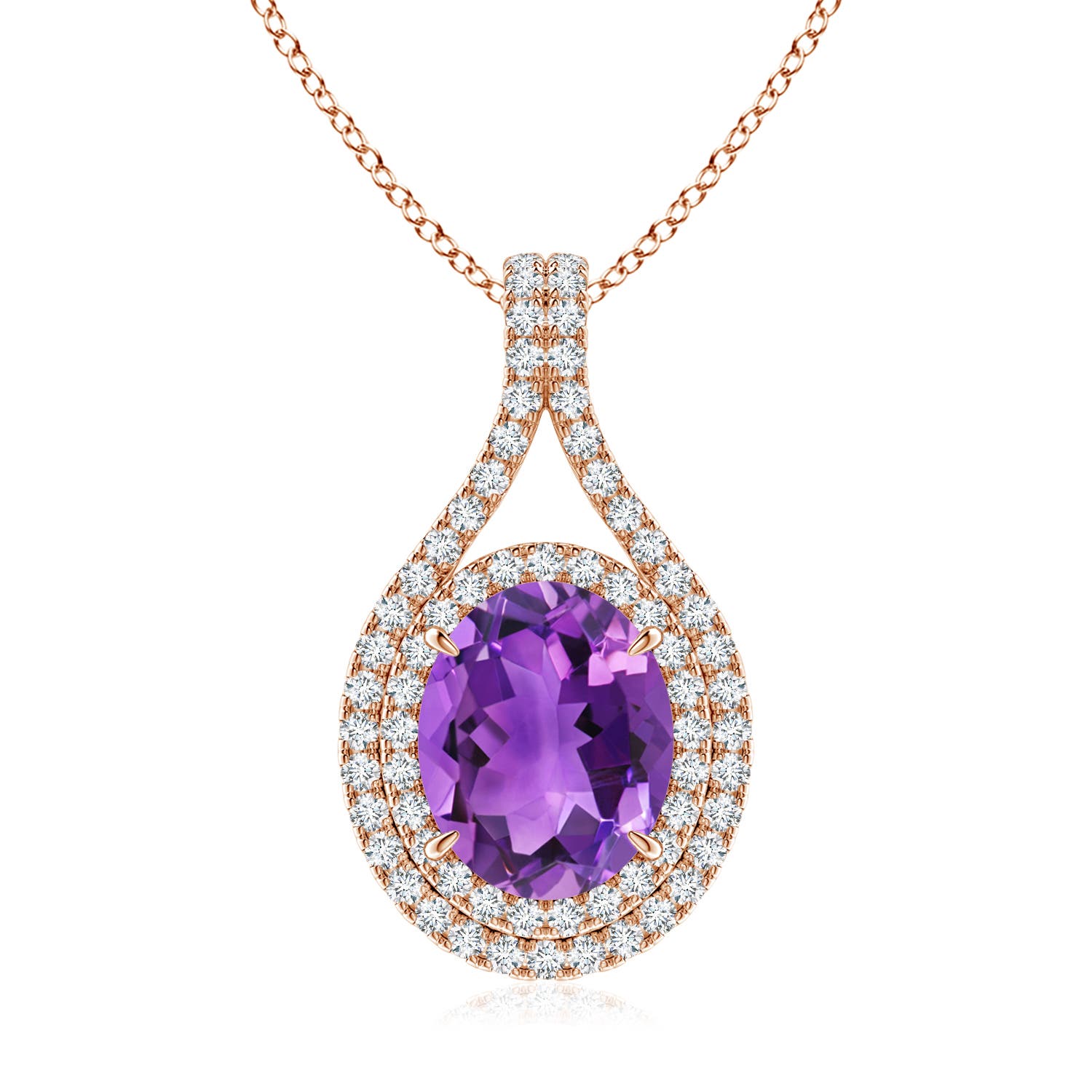 AAA - Amethyst / 2.75 CT / 14 KT Rose Gold