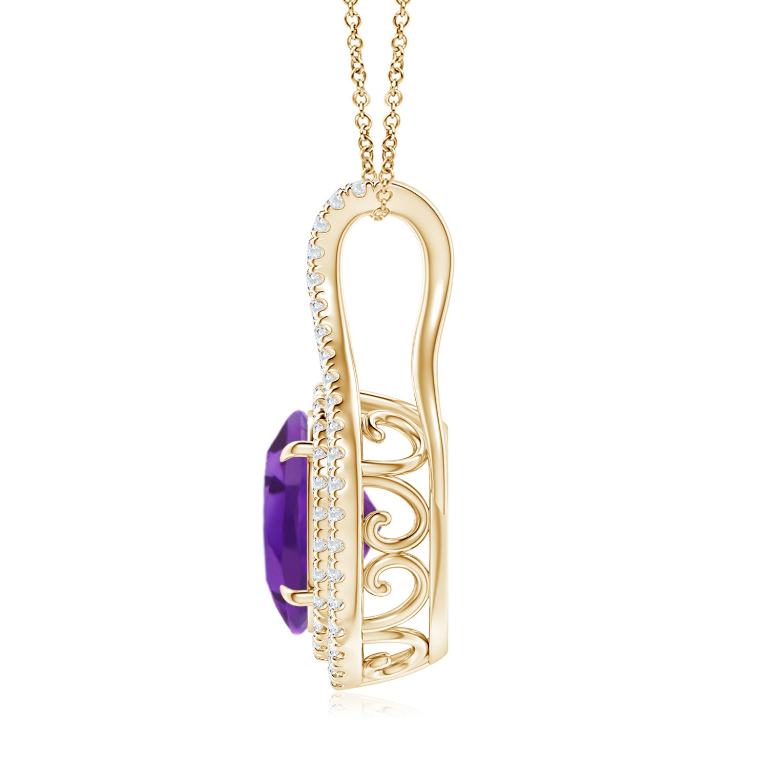 AAA - Amethyst / 2.75 CT / 14 KT Yellow Gold