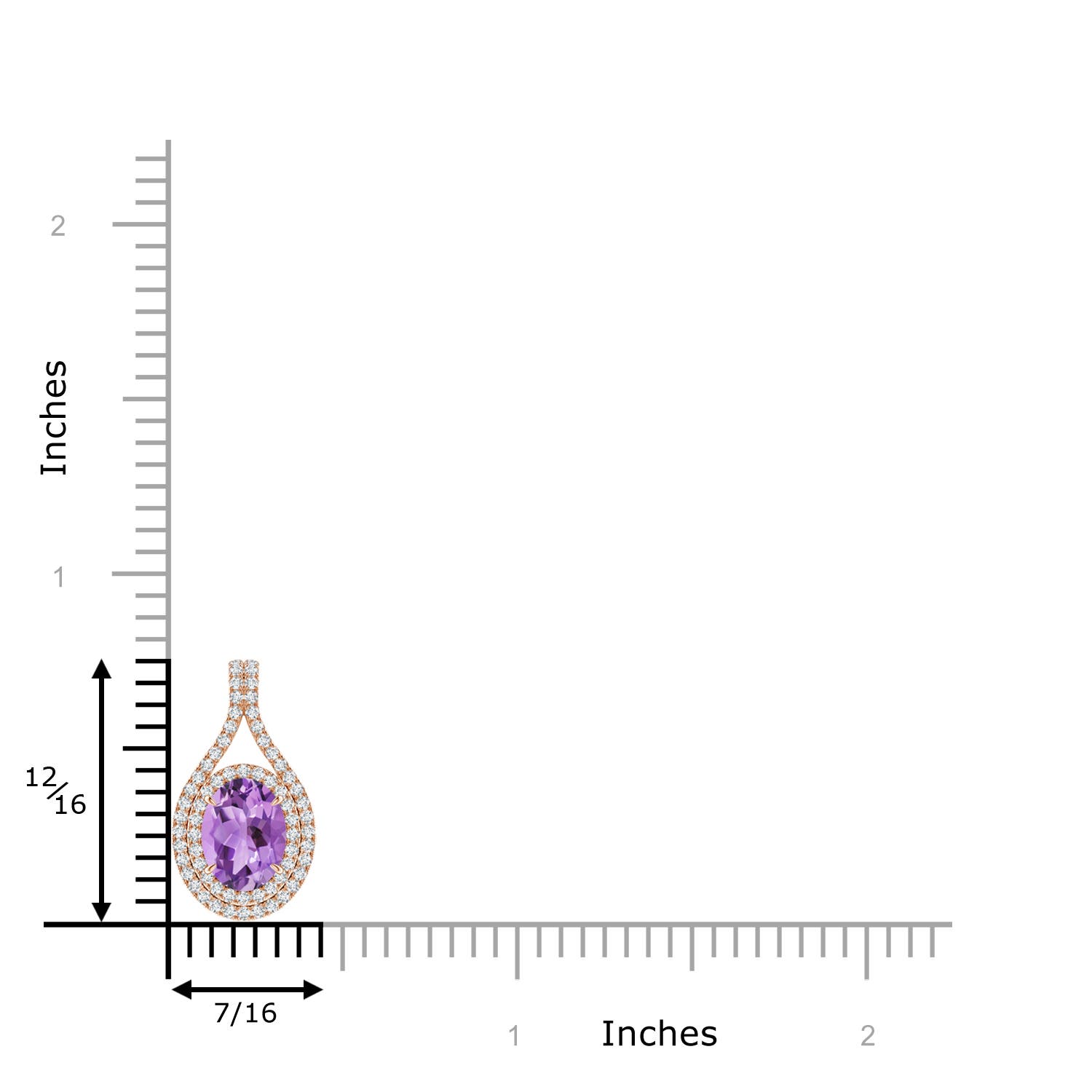 A - Amethyst / 1.45 CT / 14 KT Rose Gold