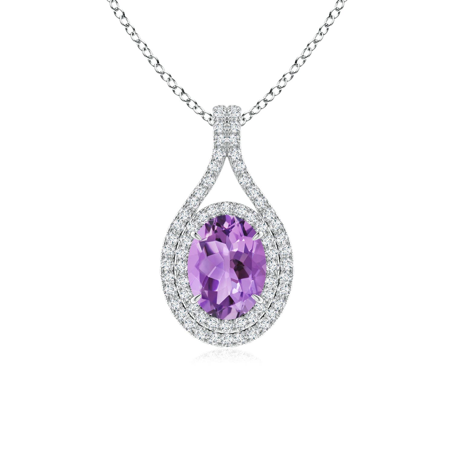 A - Amethyst / 1.45 CT / 14 KT White Gold