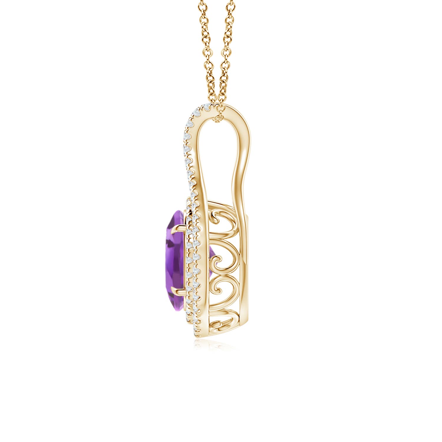 A - Amethyst / 1.45 CT / 14 KT Yellow Gold