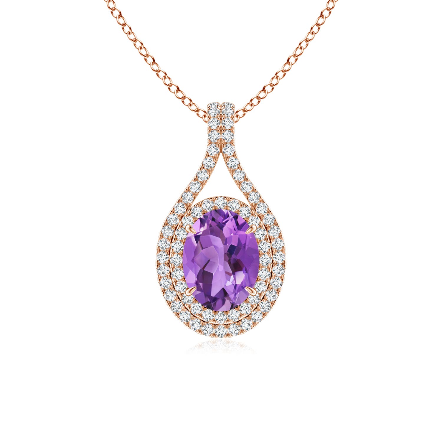 AA - Amethyst / 1.45 CT / 14 KT Rose Gold