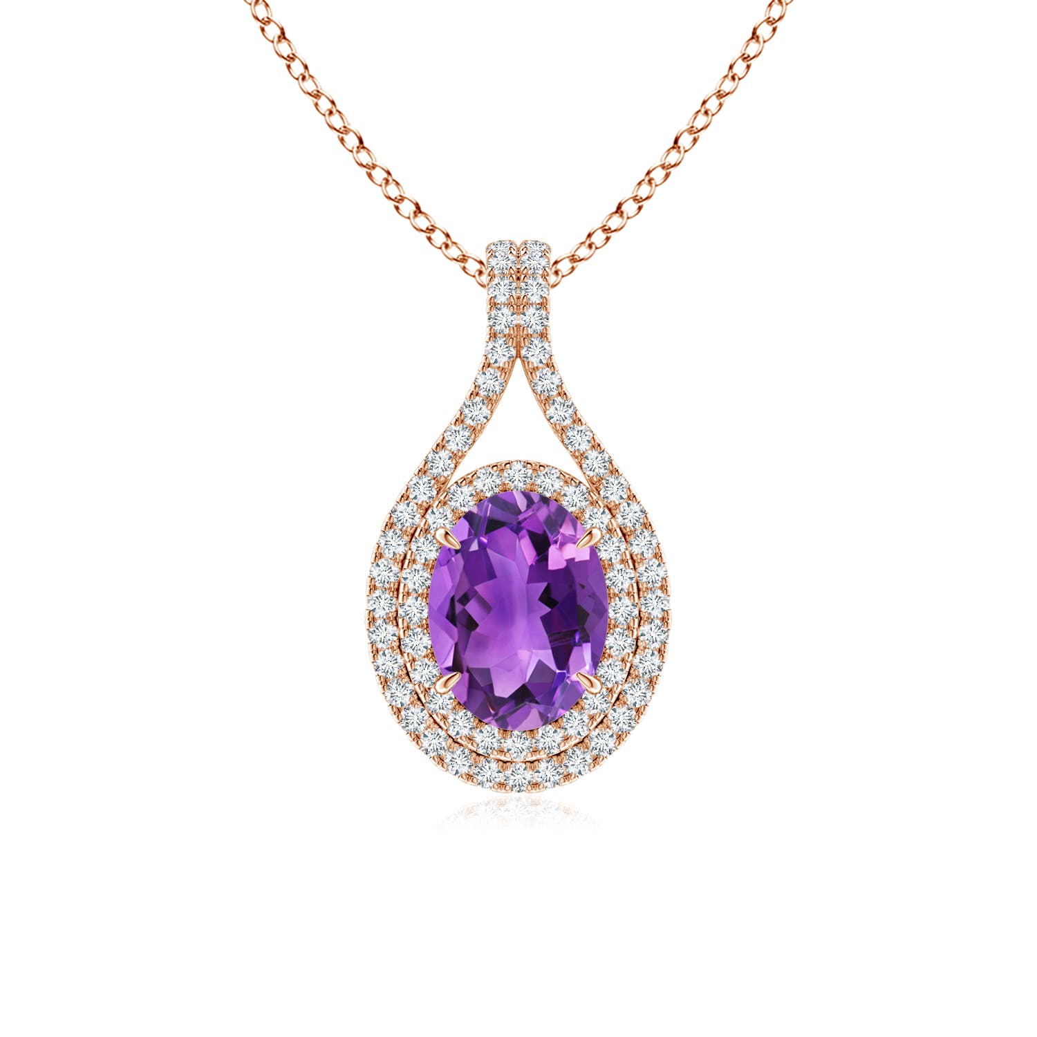 AAA - Amethyst / 1.45 CT / 14 KT Rose Gold