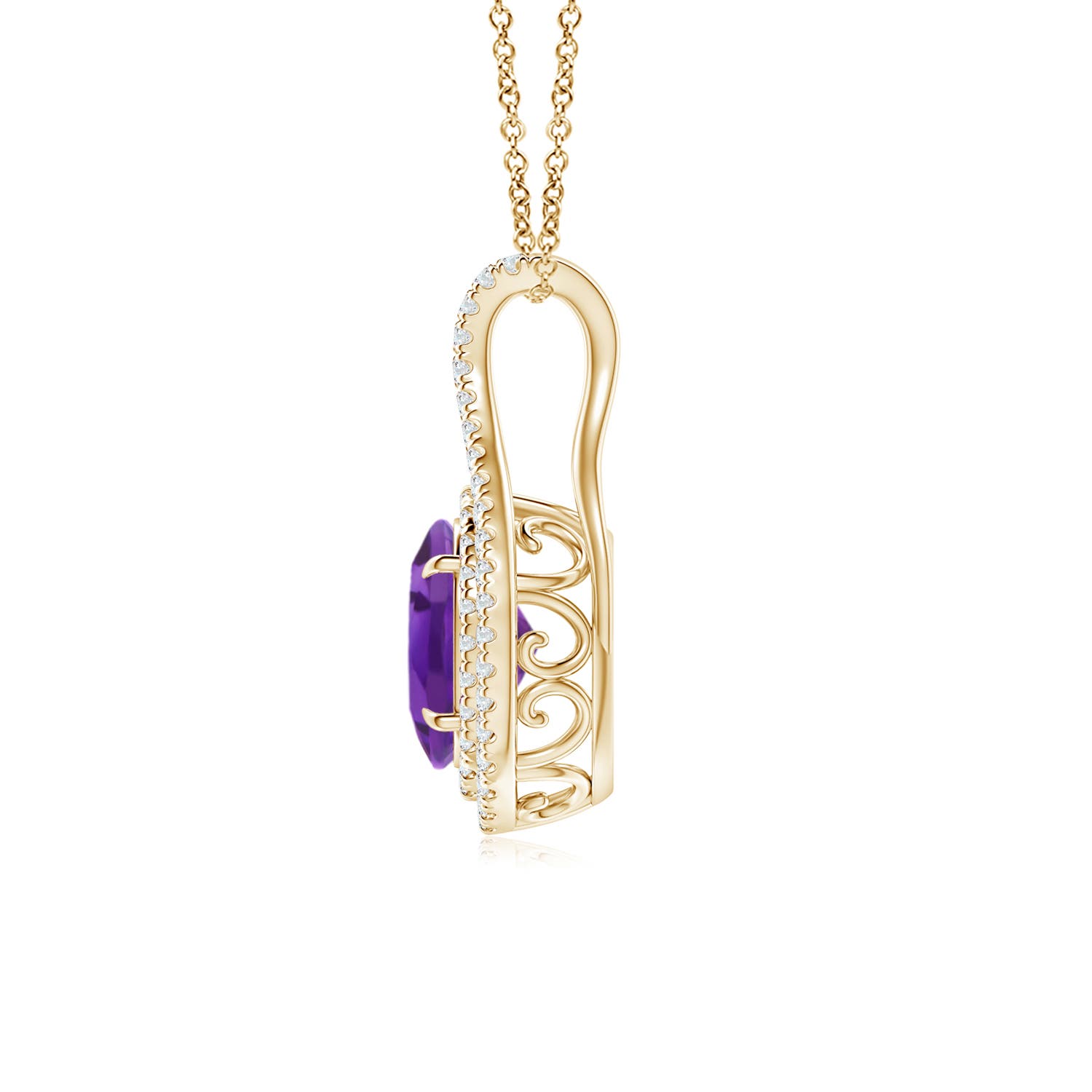 AAA - Amethyst / 1.45 CT / 14 KT Yellow Gold