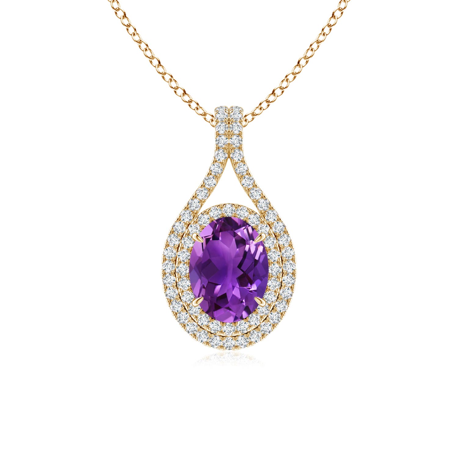 AAAA - Amethyst / 1.45 CT / 14 KT Yellow Gold