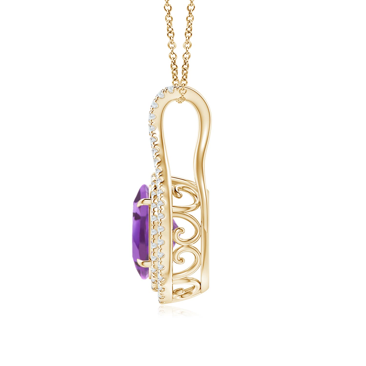 A - Amethyst / 1.95 CT / 14 KT Yellow Gold