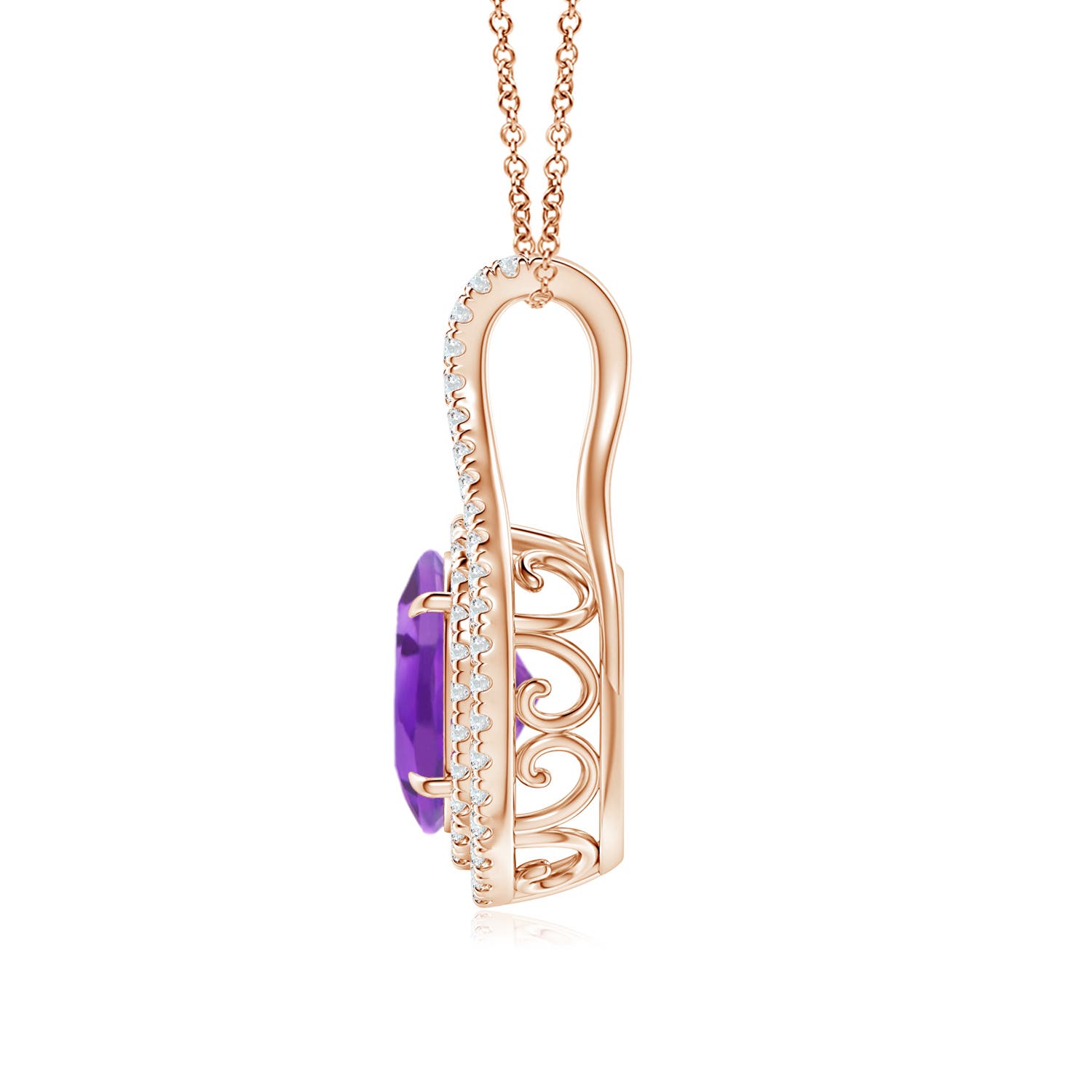 AA - Amethyst / 1.95 CT / 14 KT Rose Gold