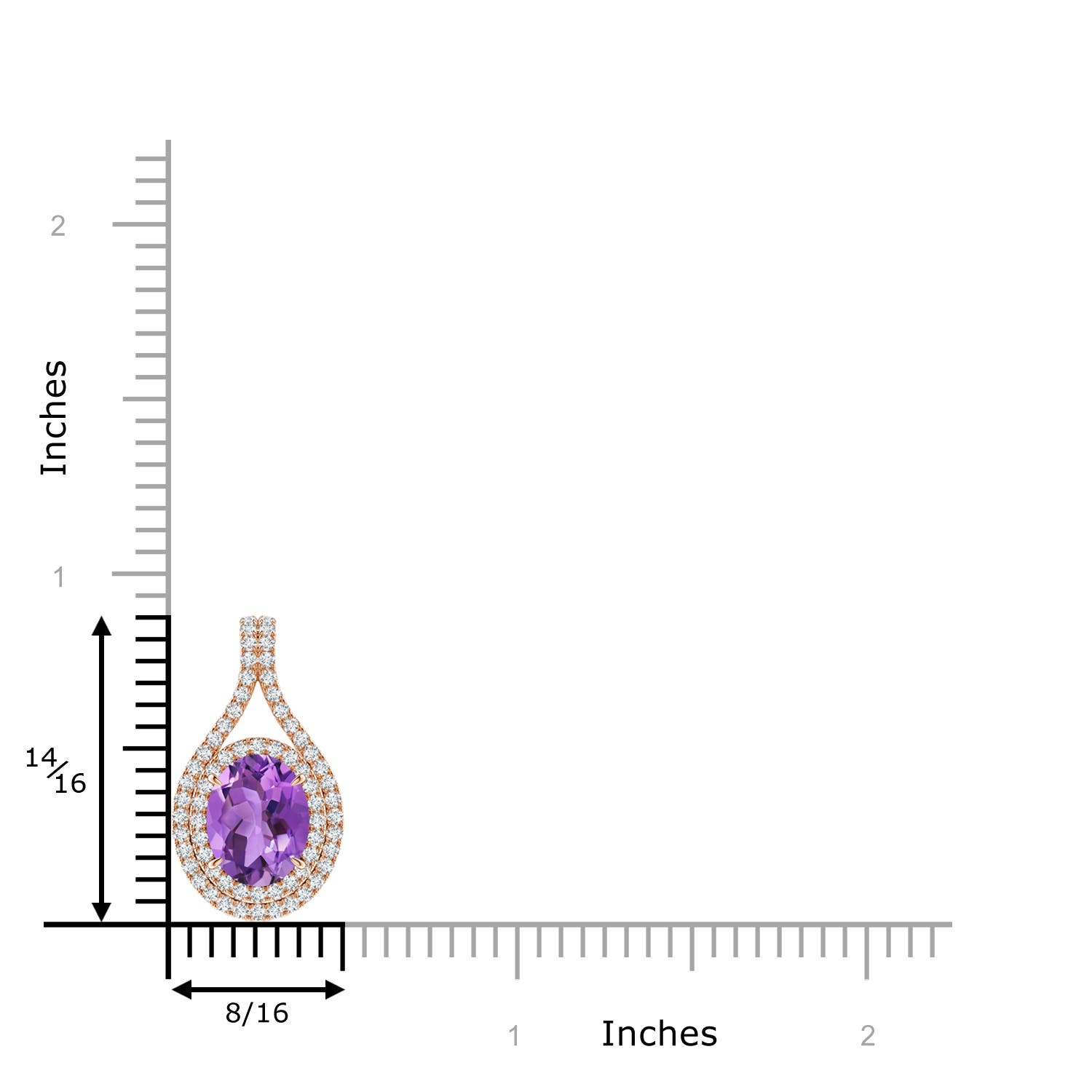 AA - Amethyst / 1.95 CT / 14 KT Rose Gold