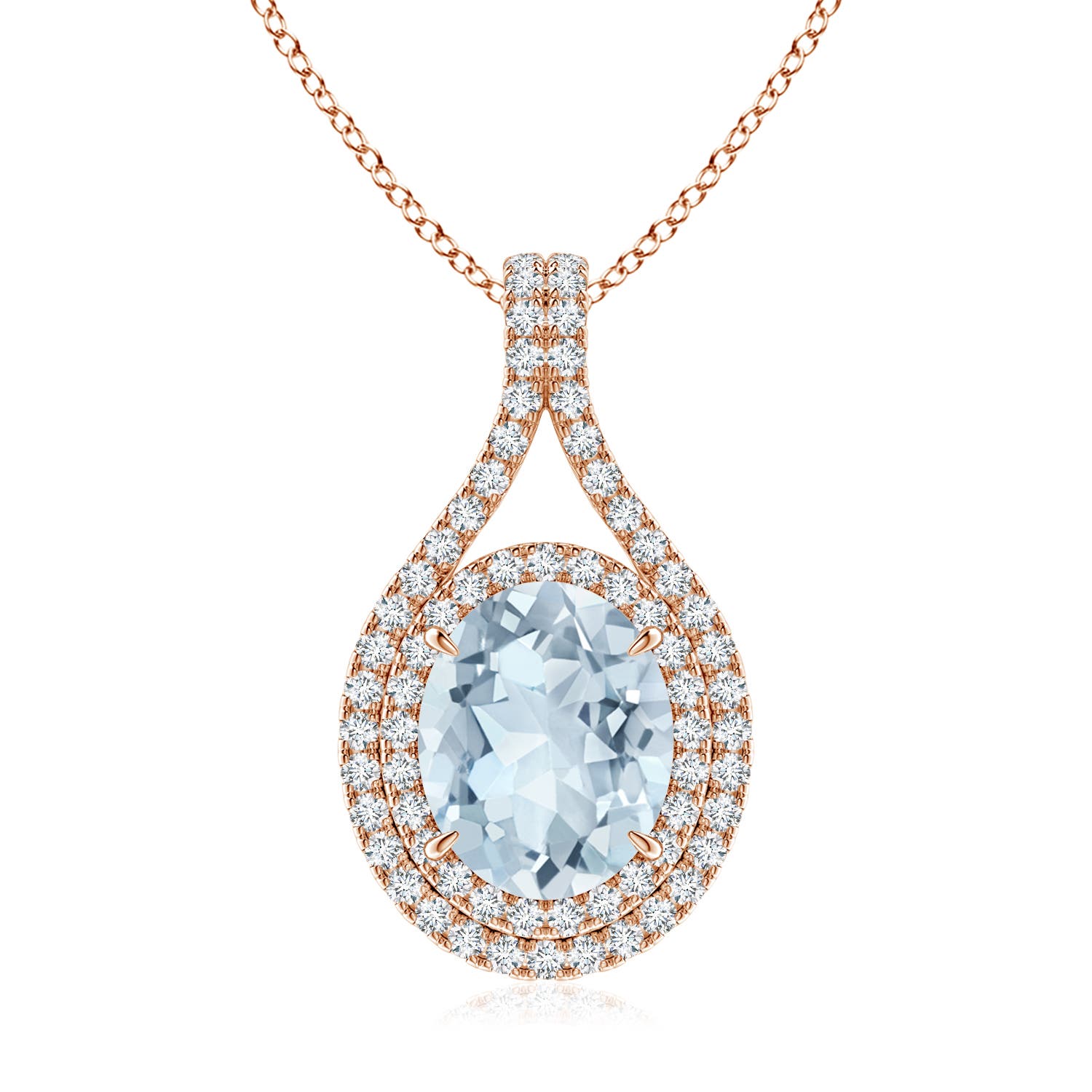 A - Aquamarine / 2.67 CT / 14 KT Rose Gold