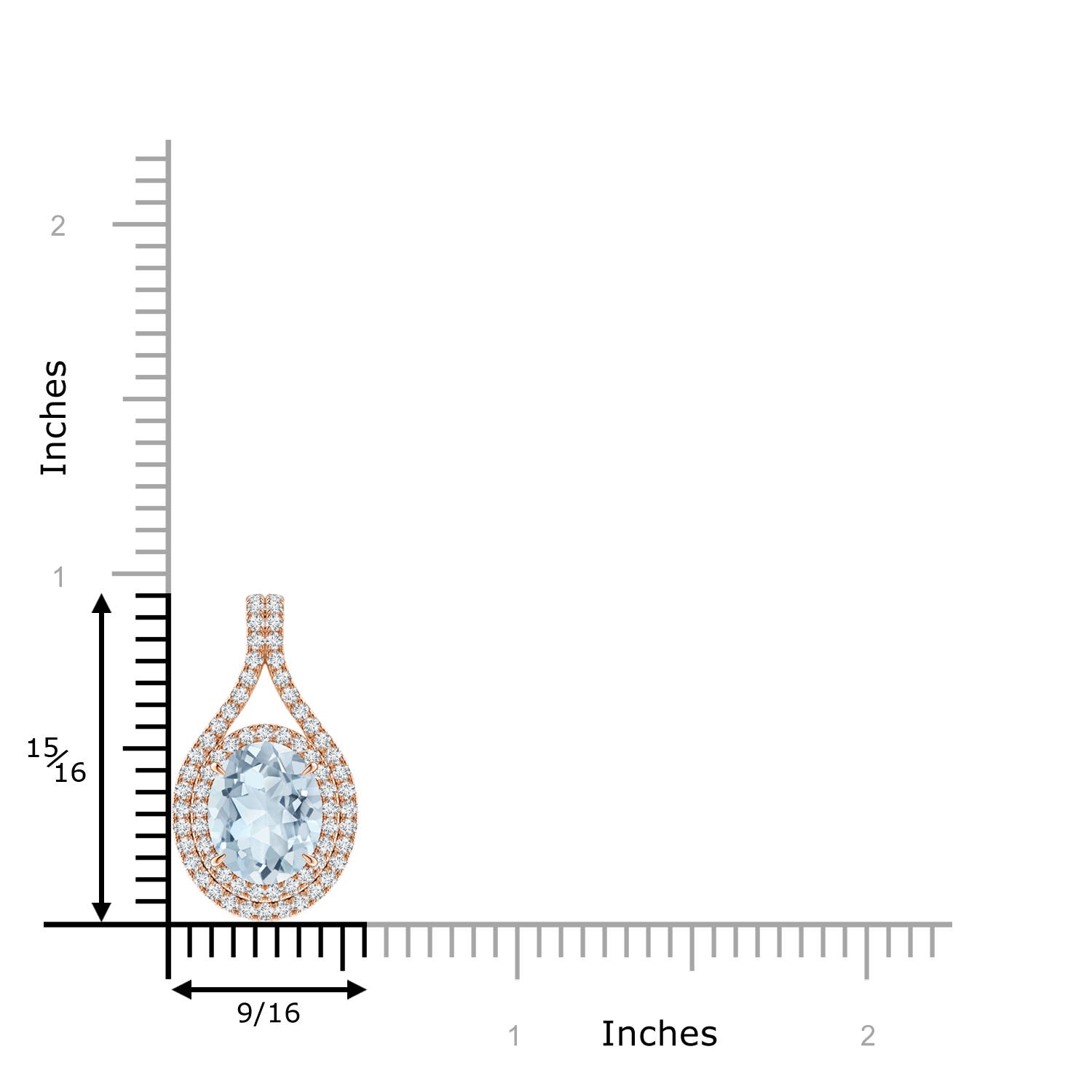 A - Aquamarine / 2.67 CT / 14 KT Rose Gold