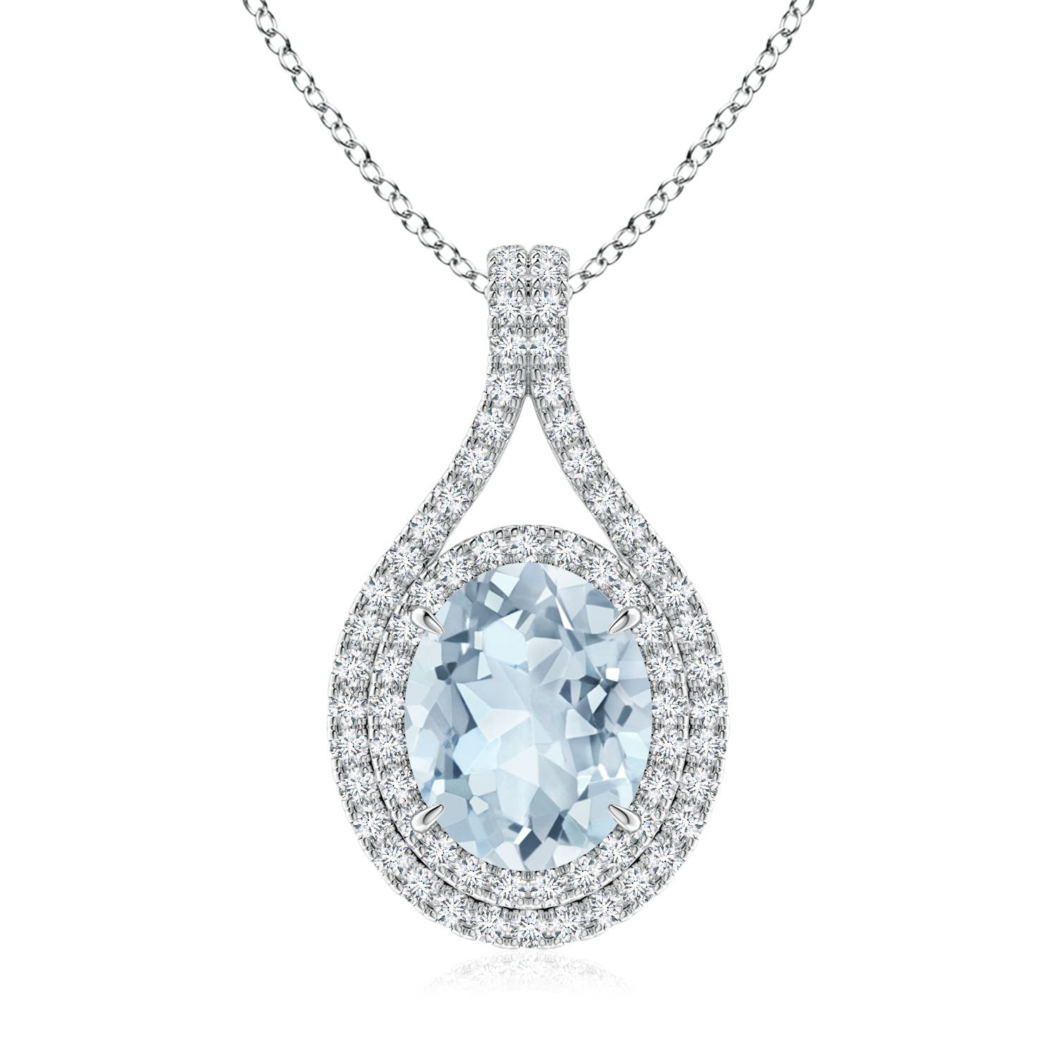 A - Aquamarine / 2.67 CT / 14 KT White Gold