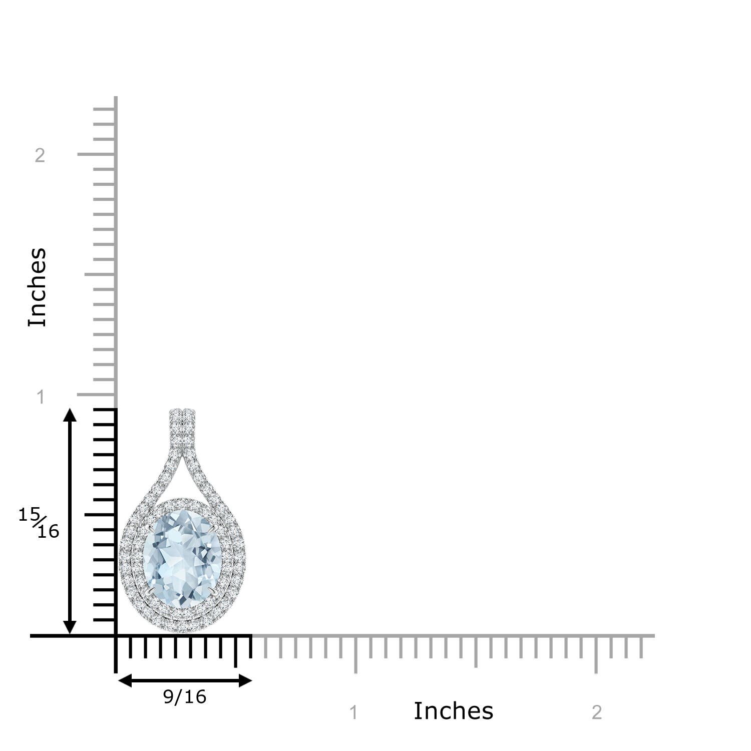 A - Aquamarine / 2.67 CT / 14 KT White Gold