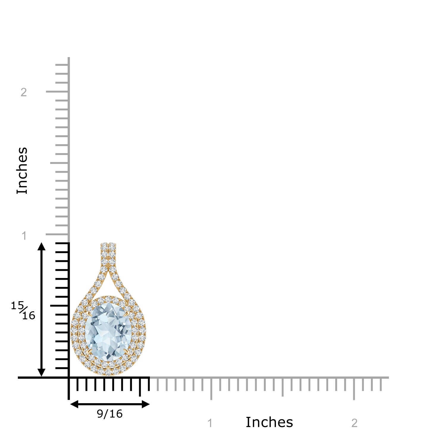 A - Aquamarine / 2.67 CT / 14 KT Yellow Gold