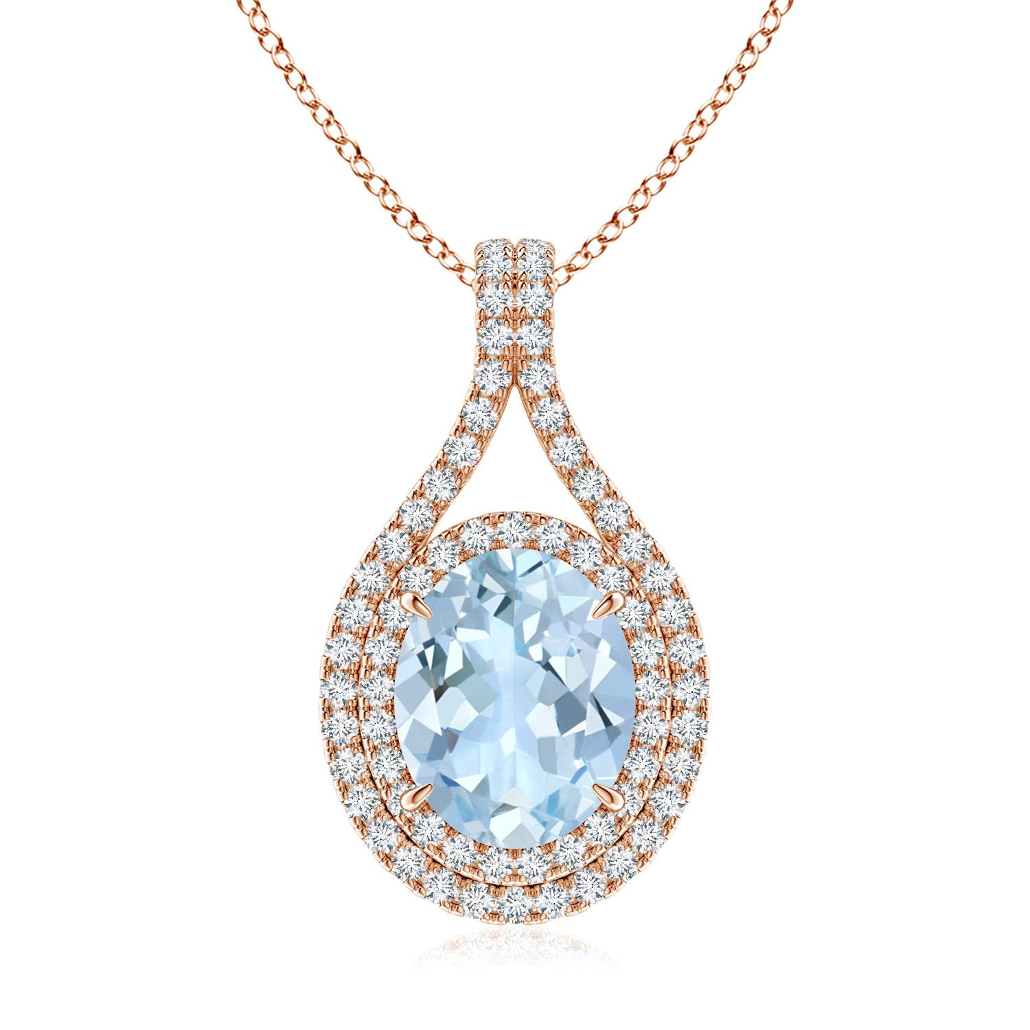 AA - Aquamarine / 2.67 CT / 14 KT Rose Gold