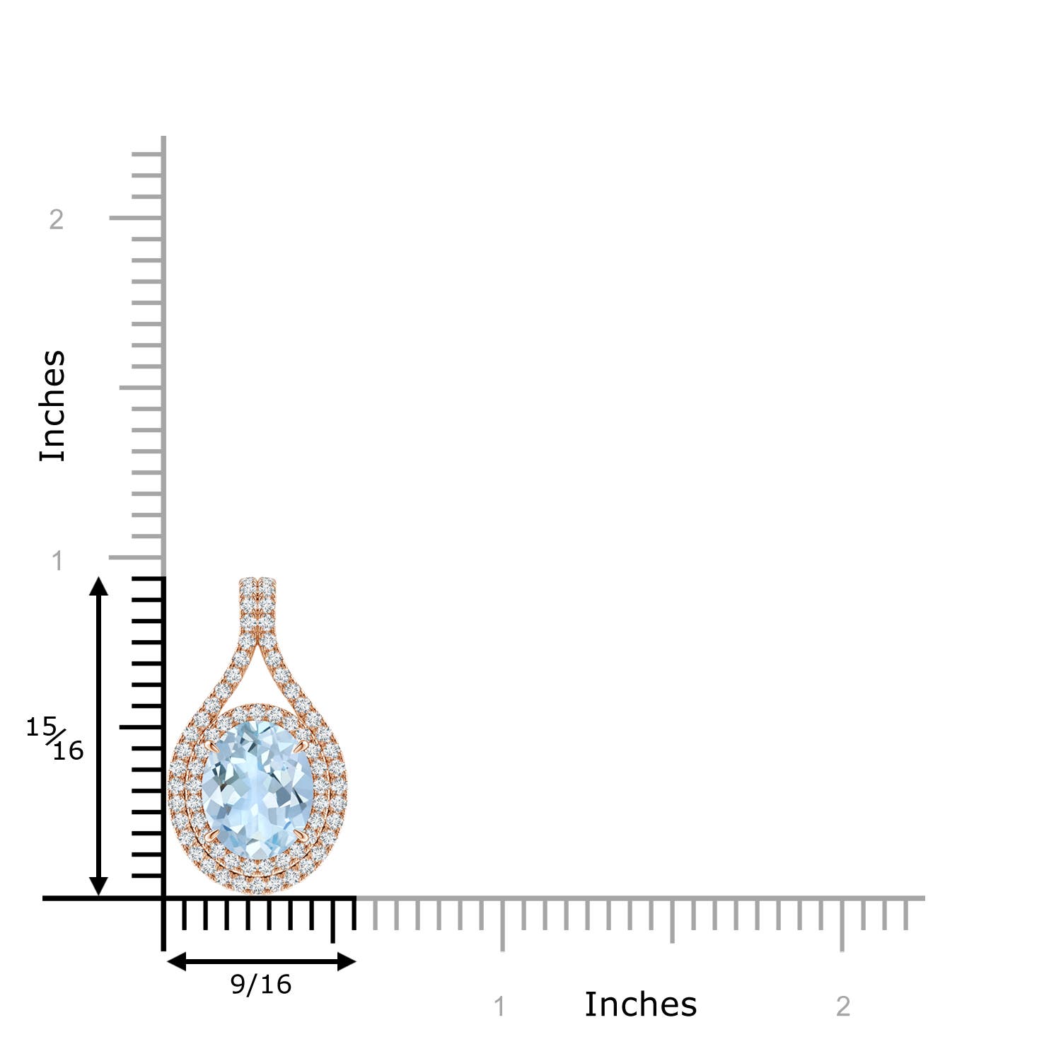 AA - Aquamarine / 2.67 CT / 14 KT Rose Gold