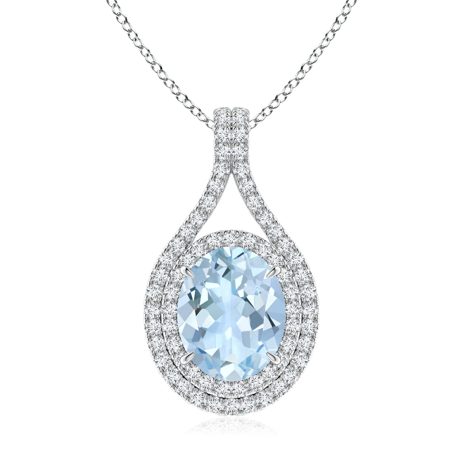 AA - Aquamarine / 2.67 CT / 14 KT White Gold