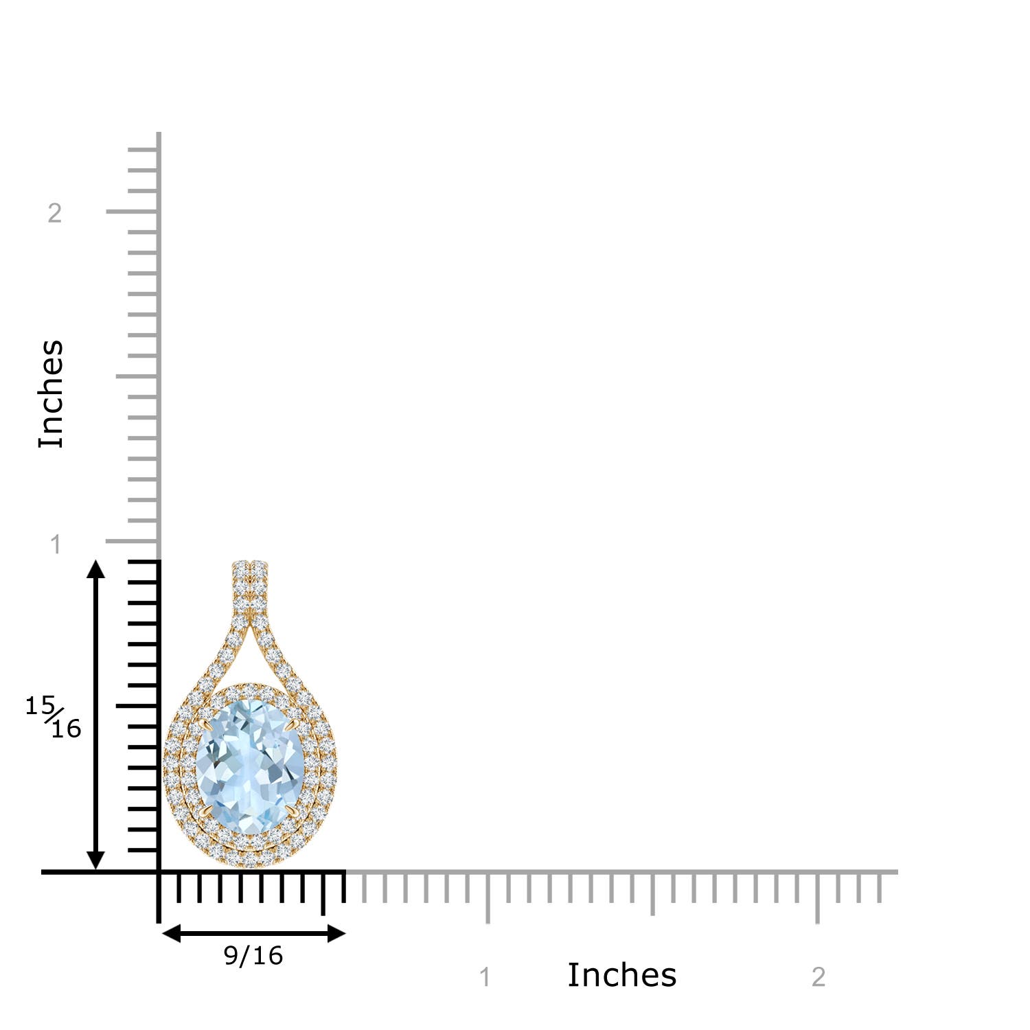 AA - Aquamarine / 2.67 CT / 14 KT Yellow Gold