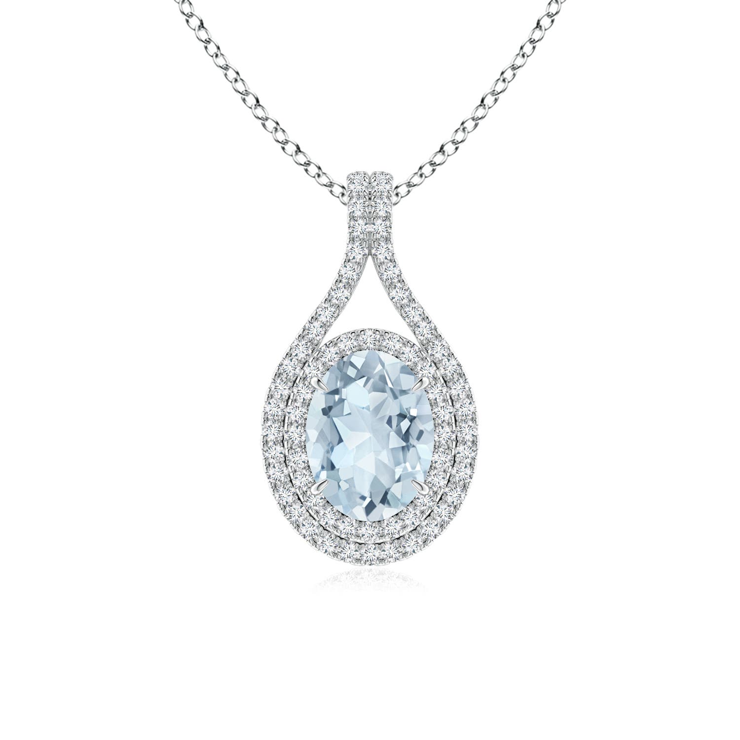 A - Aquamarine / 1.3 CT / 14 KT White Gold