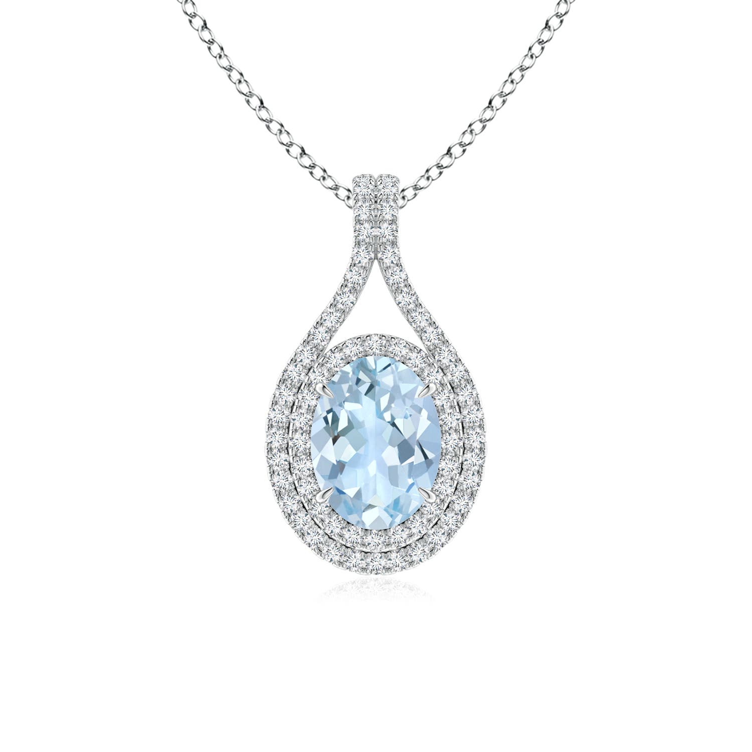 AA - Aquamarine / 1.3 CT / 14 KT White Gold