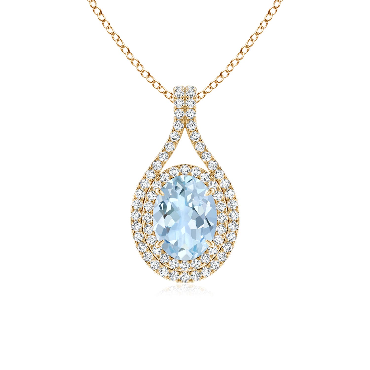 AA - Aquamarine / 1.3 CT / 14 KT Yellow Gold