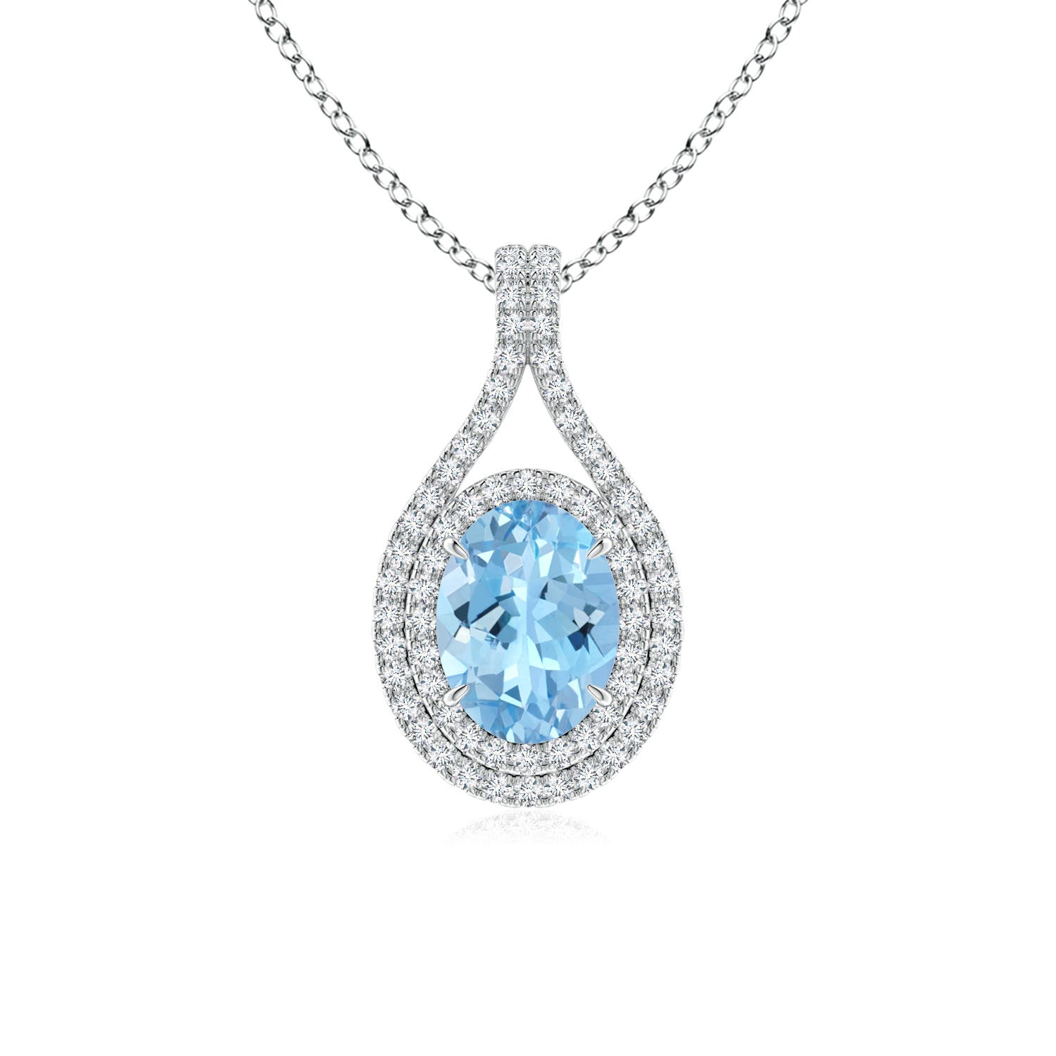 AAAA - Aquamarine / 1.3 CT / 14 KT White Gold