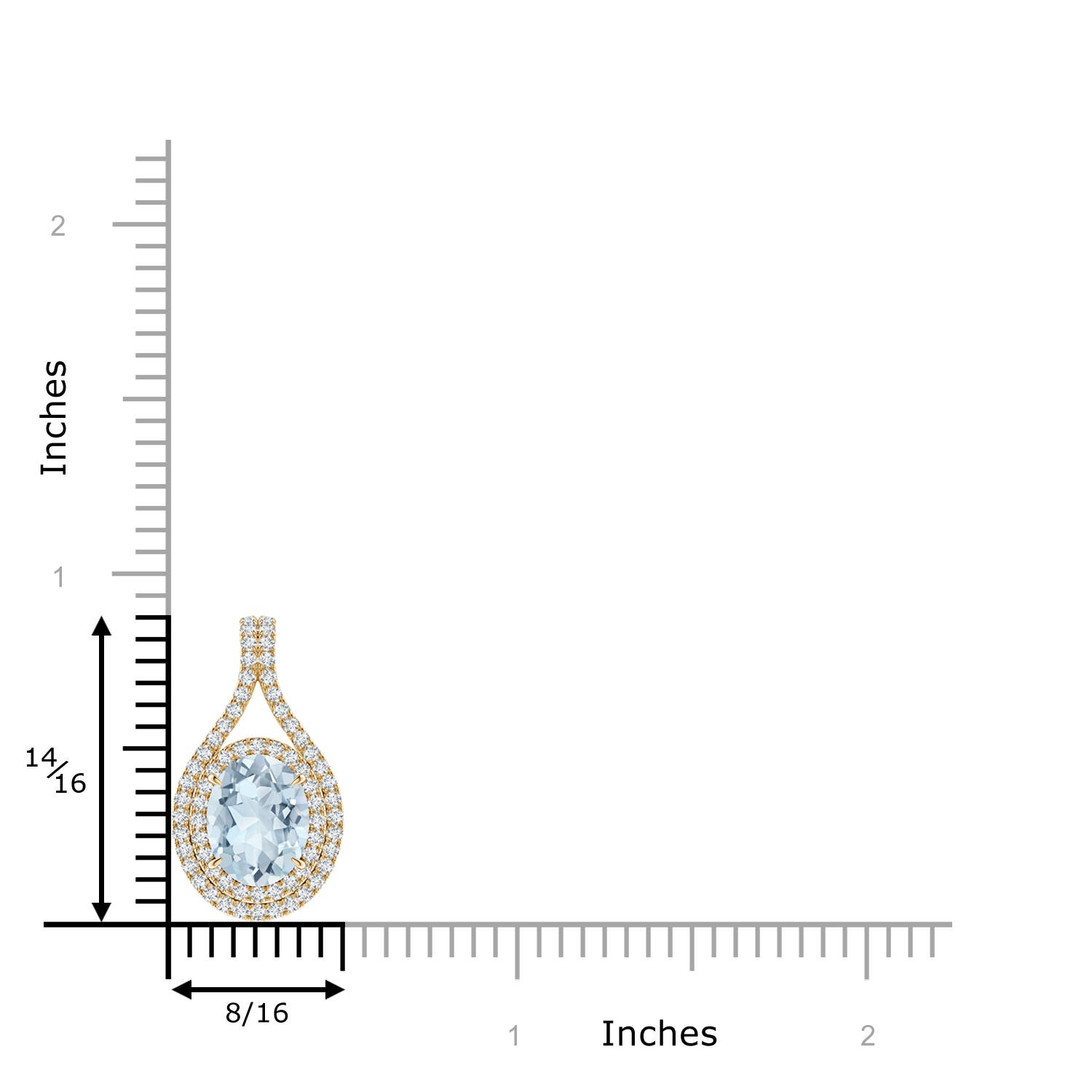 A - Aquamarine / 1.85 CT / 14 KT Yellow Gold