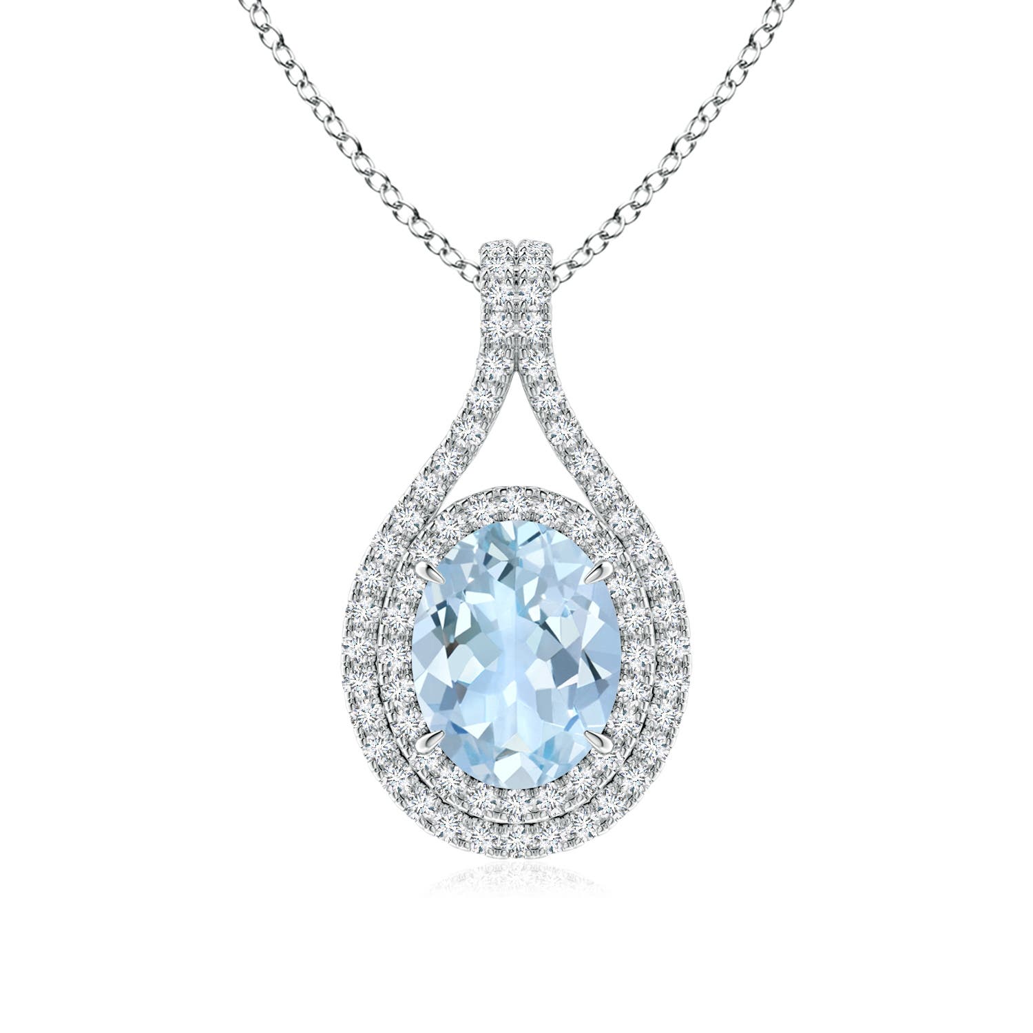 AA - Aquamarine / 1.85 CT / 14 KT White Gold