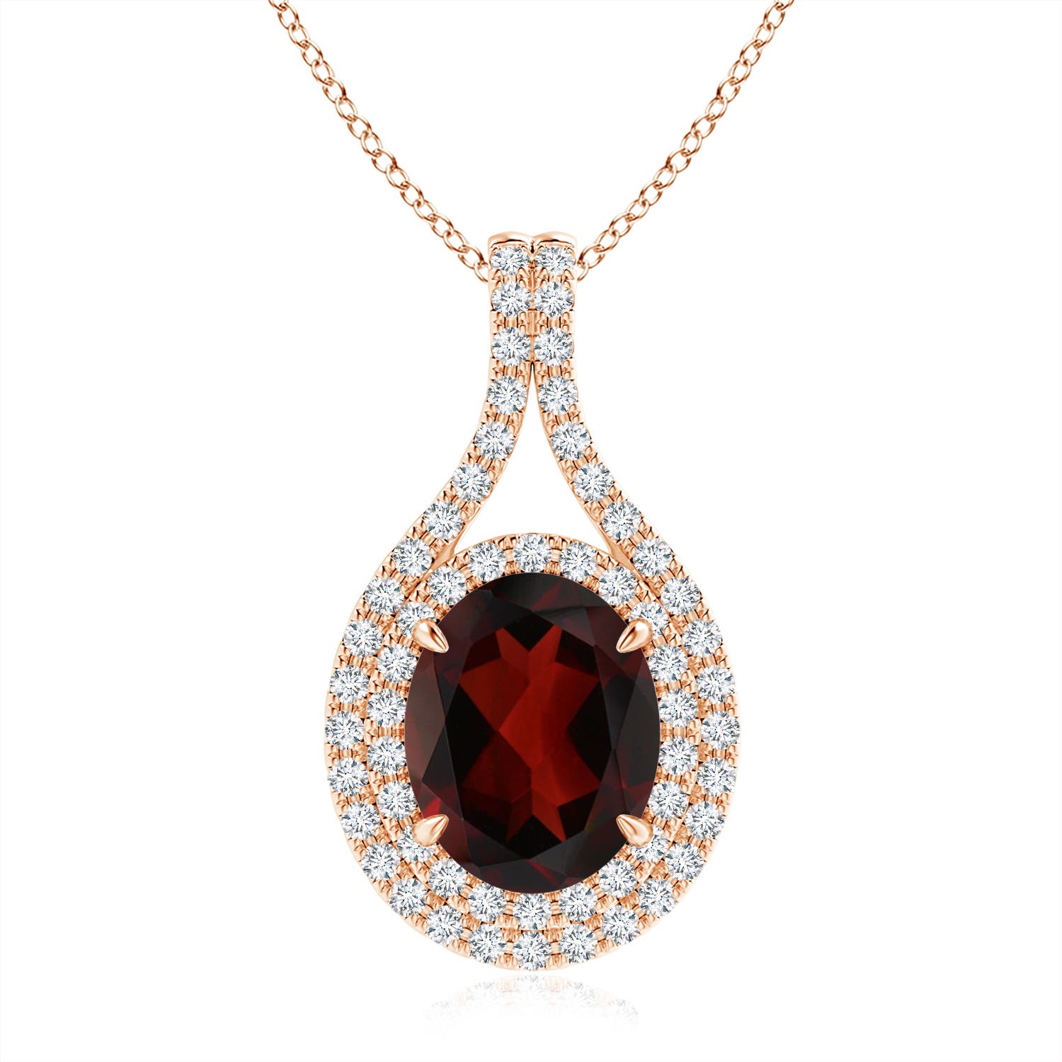 AA - Garnet / 3.42 CT / 14 KT Rose Gold