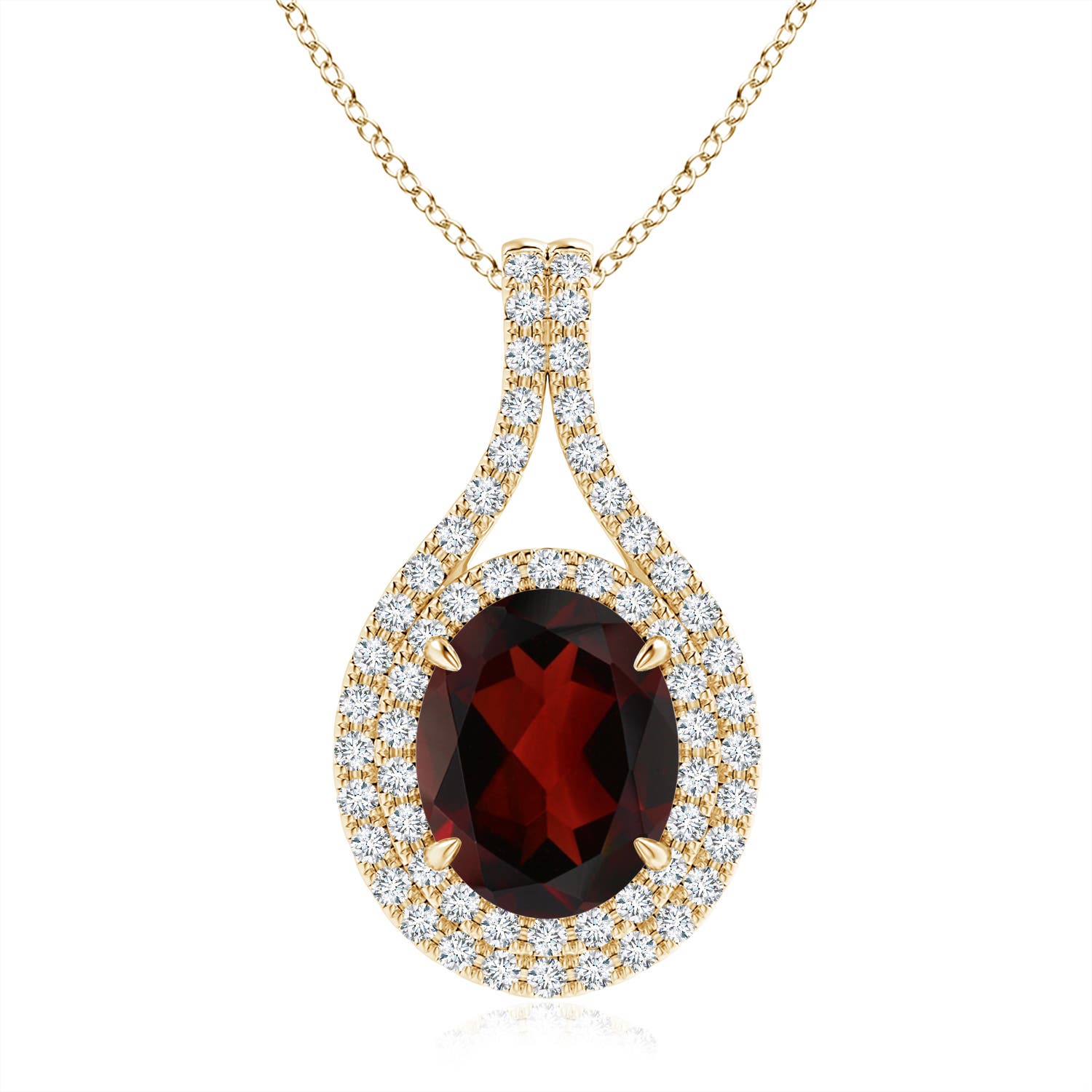 AA - Garnet / 3.42 CT / 14 KT Yellow Gold