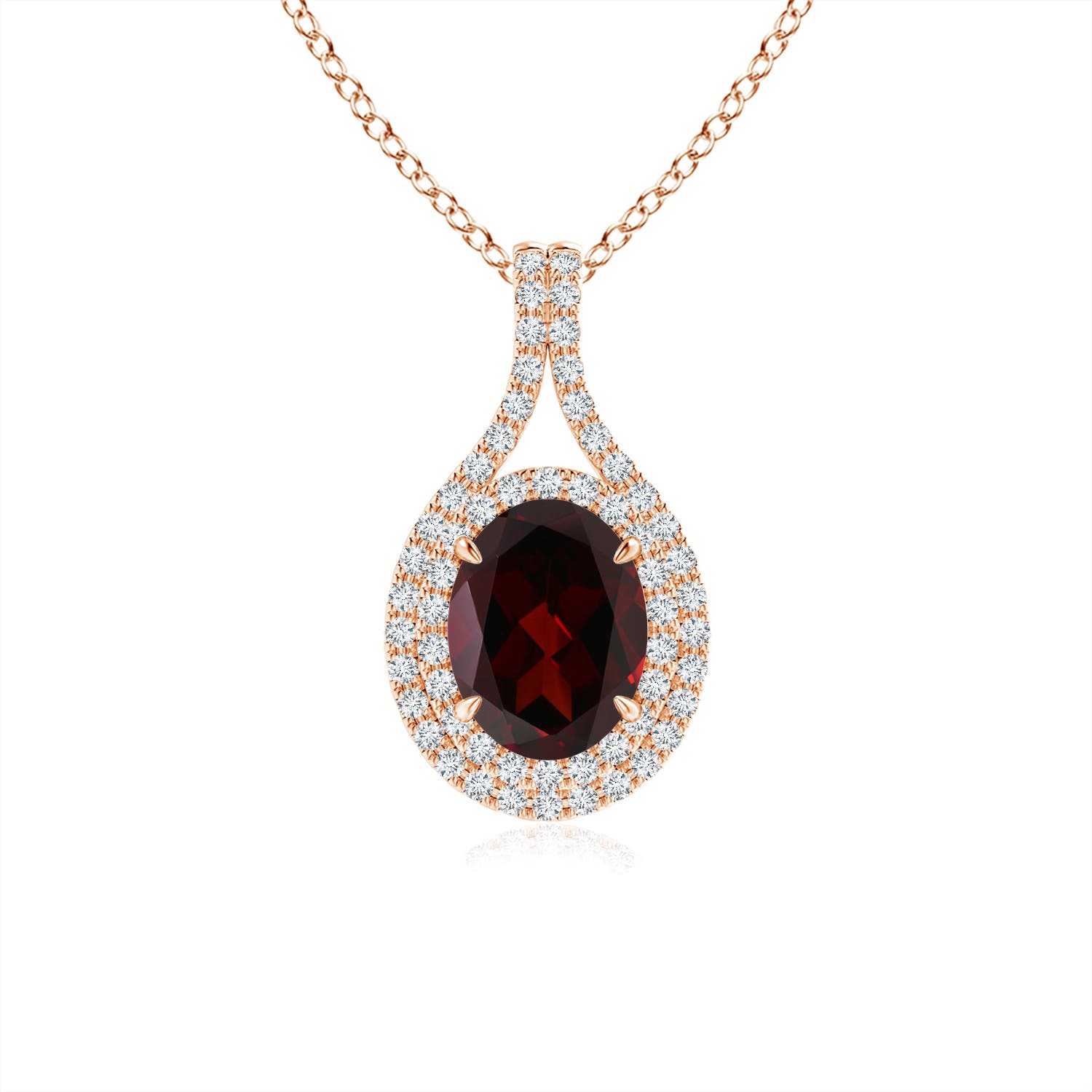 A - Garnet / 1.75 CT / 14 KT Rose Gold