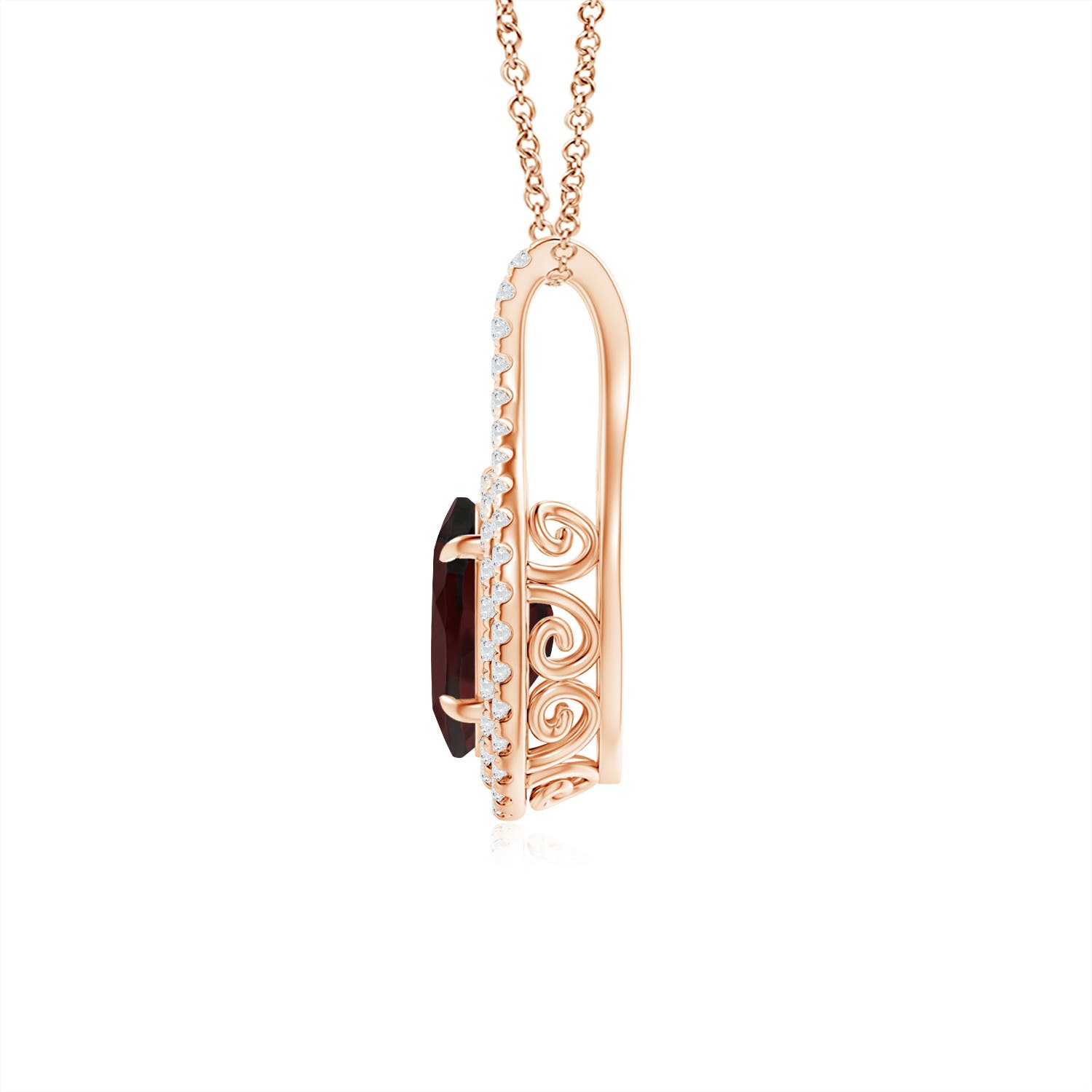 A - Garnet / 1.75 CT / 14 KT Rose Gold