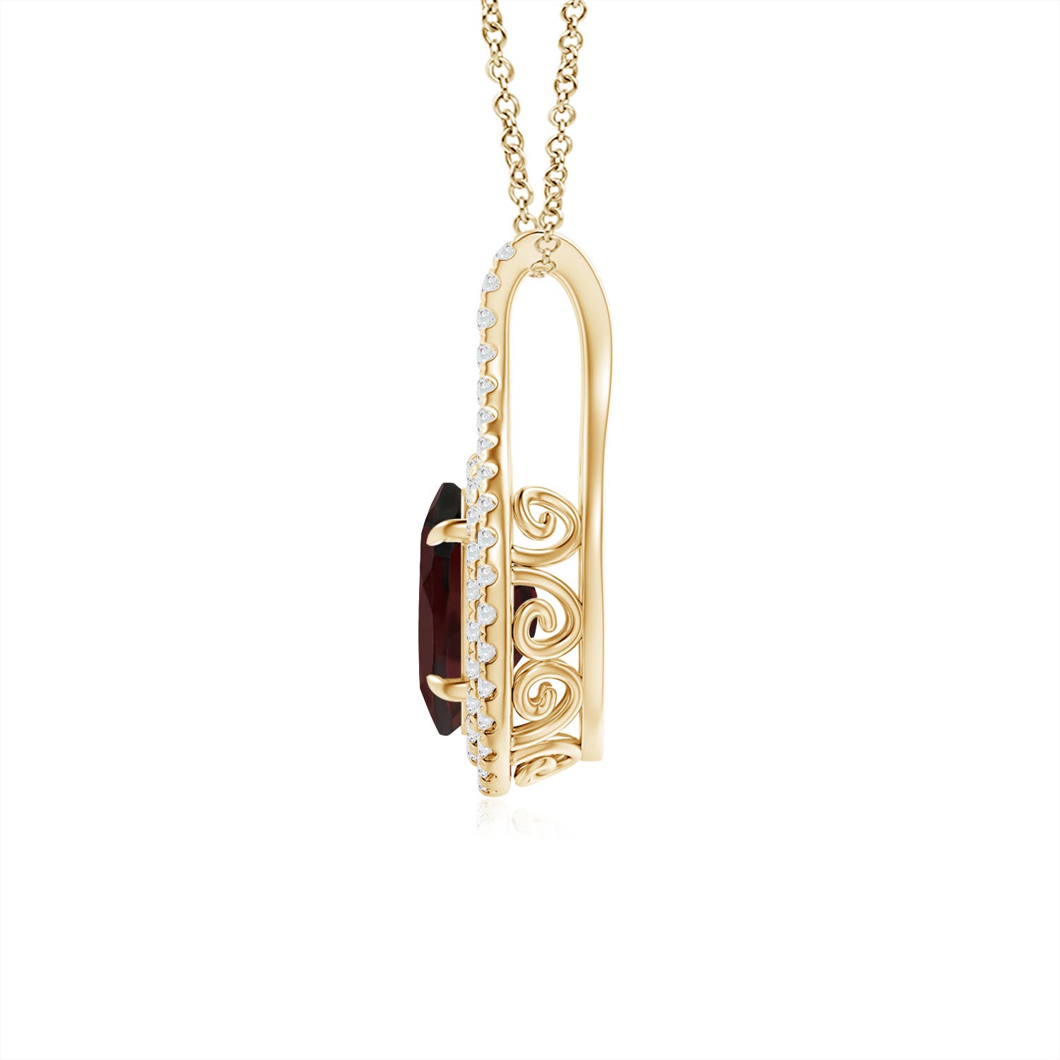 A - Garnet / 1.75 CT / 14 KT Yellow Gold