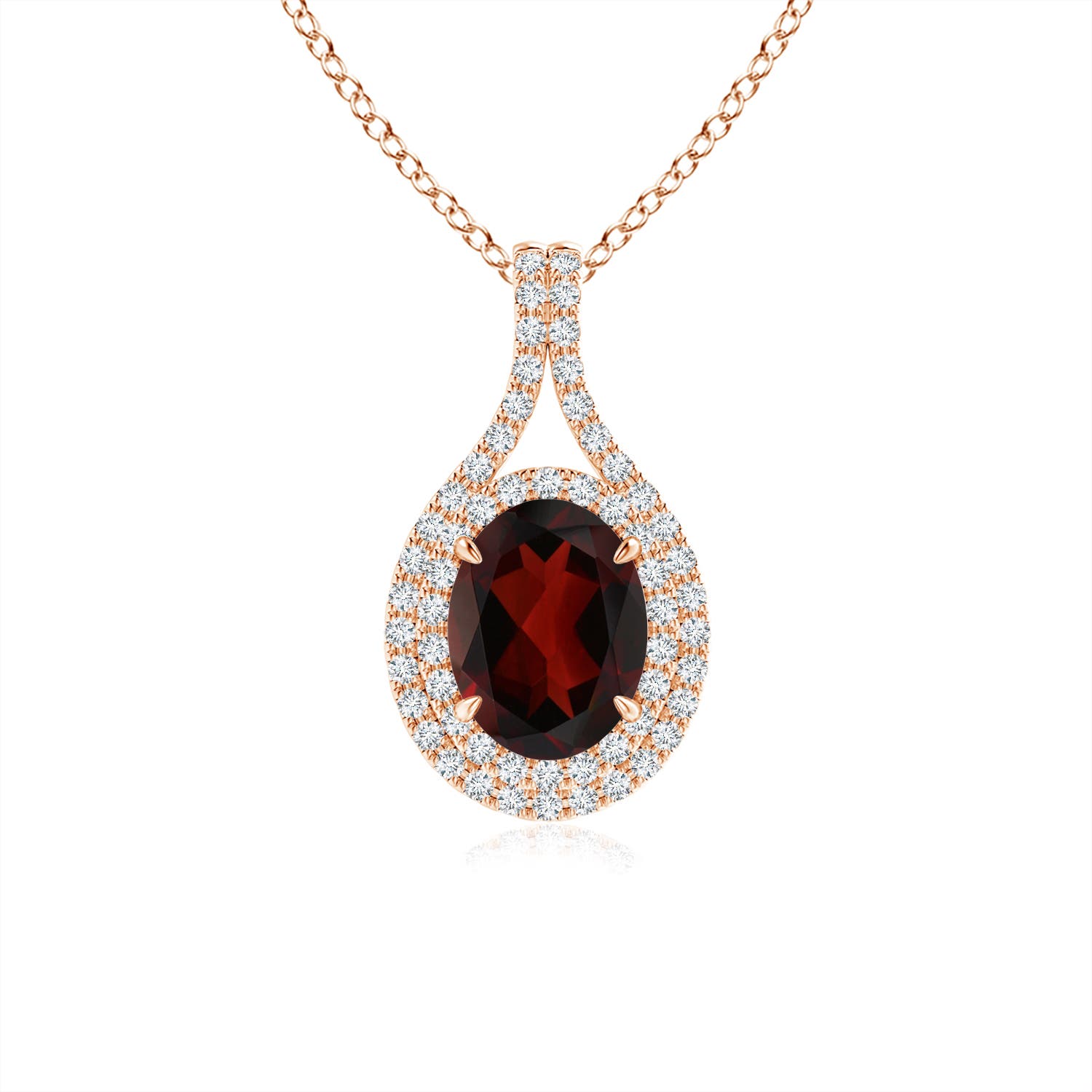 AA - Garnet / 1.75 CT / 14 KT Rose Gold