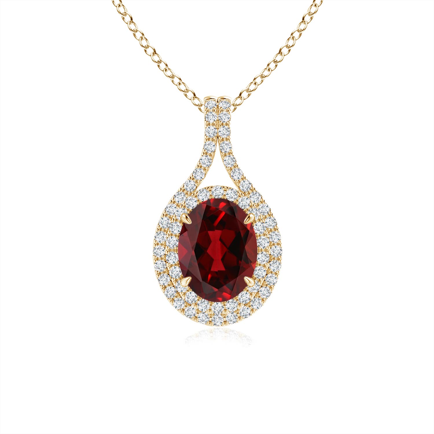 AAAA - Garnet / 1.75 CT / 14 KT Yellow Gold