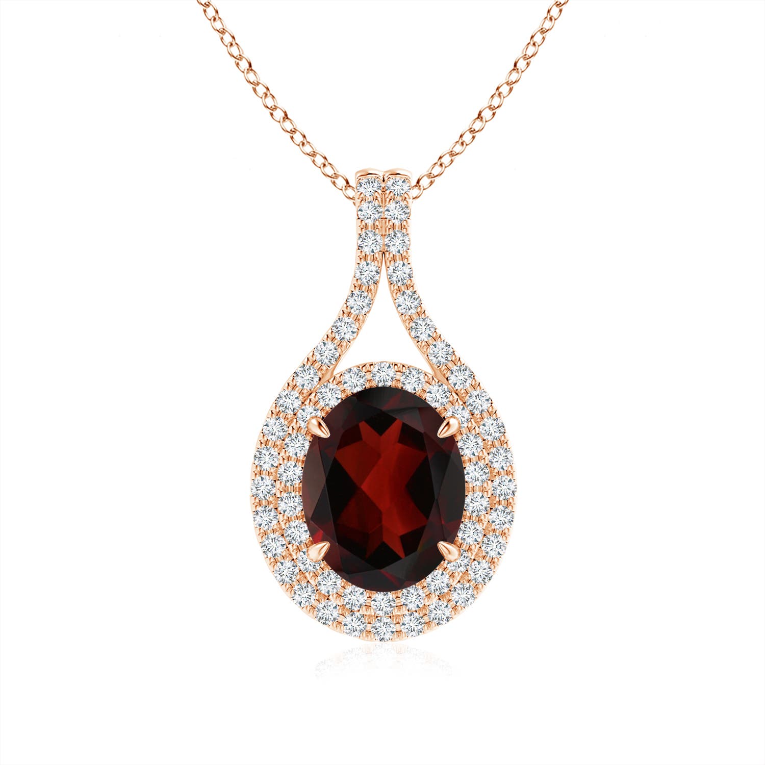 AA - Garnet / 2.35 CT / 14 KT Rose Gold