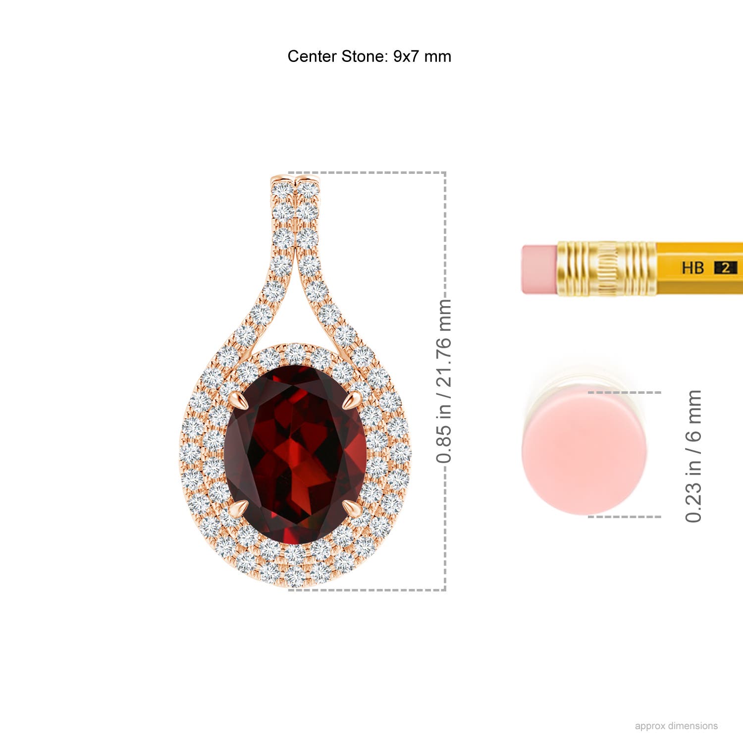 AAA - Garnet / 2.35 CT / 14 KT Rose Gold