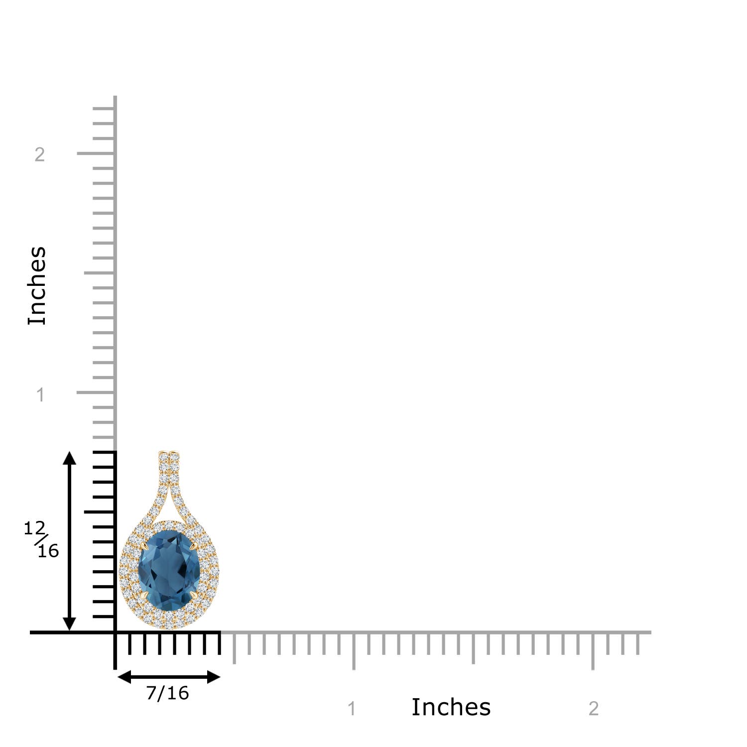 A - London Blue Topaz / 1.8 CT / 14 KT Yellow Gold