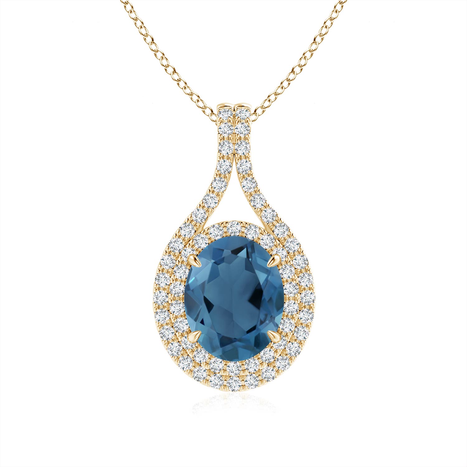 A - London Blue Topaz / 2.6 CT / 14 KT Yellow Gold