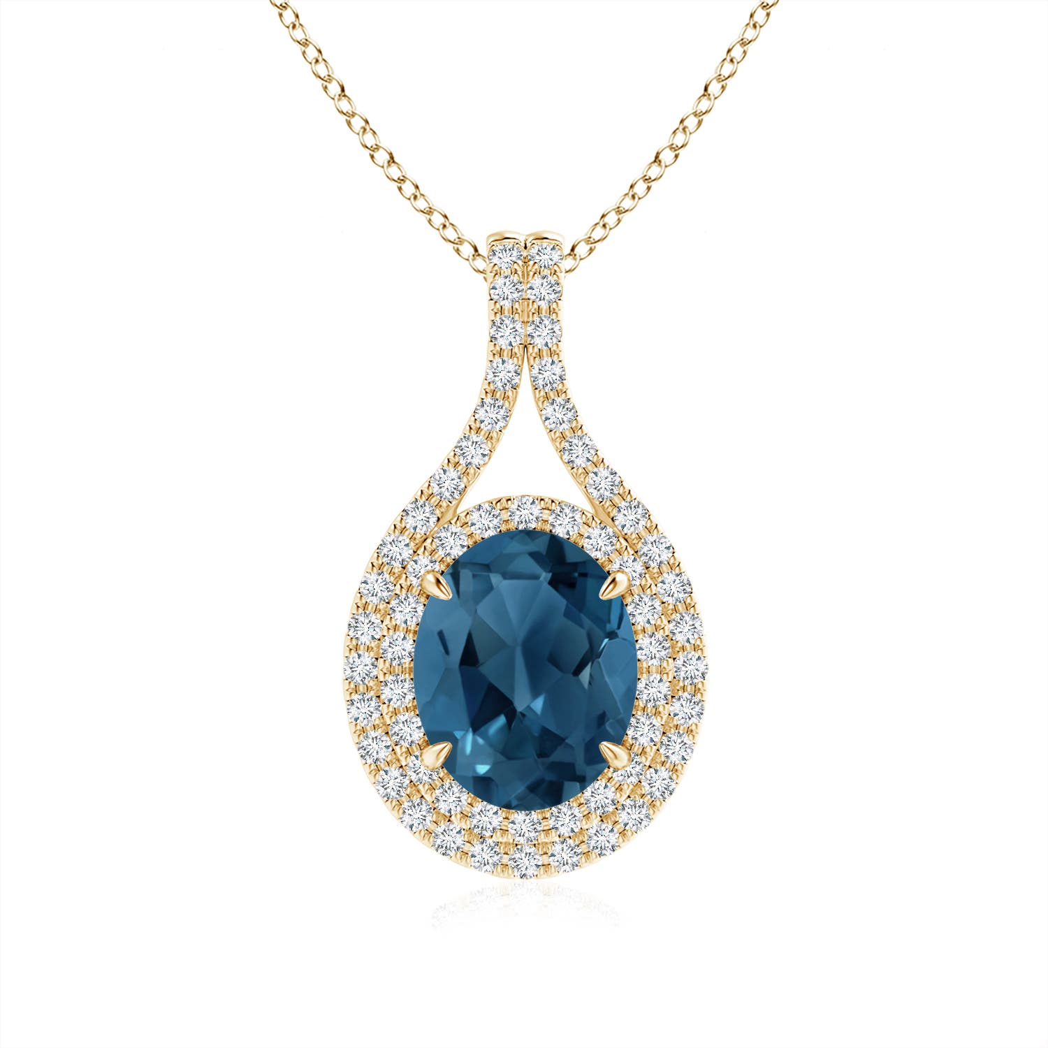 AA - London Blue Topaz / 2.6 CT / 14 KT Yellow Gold