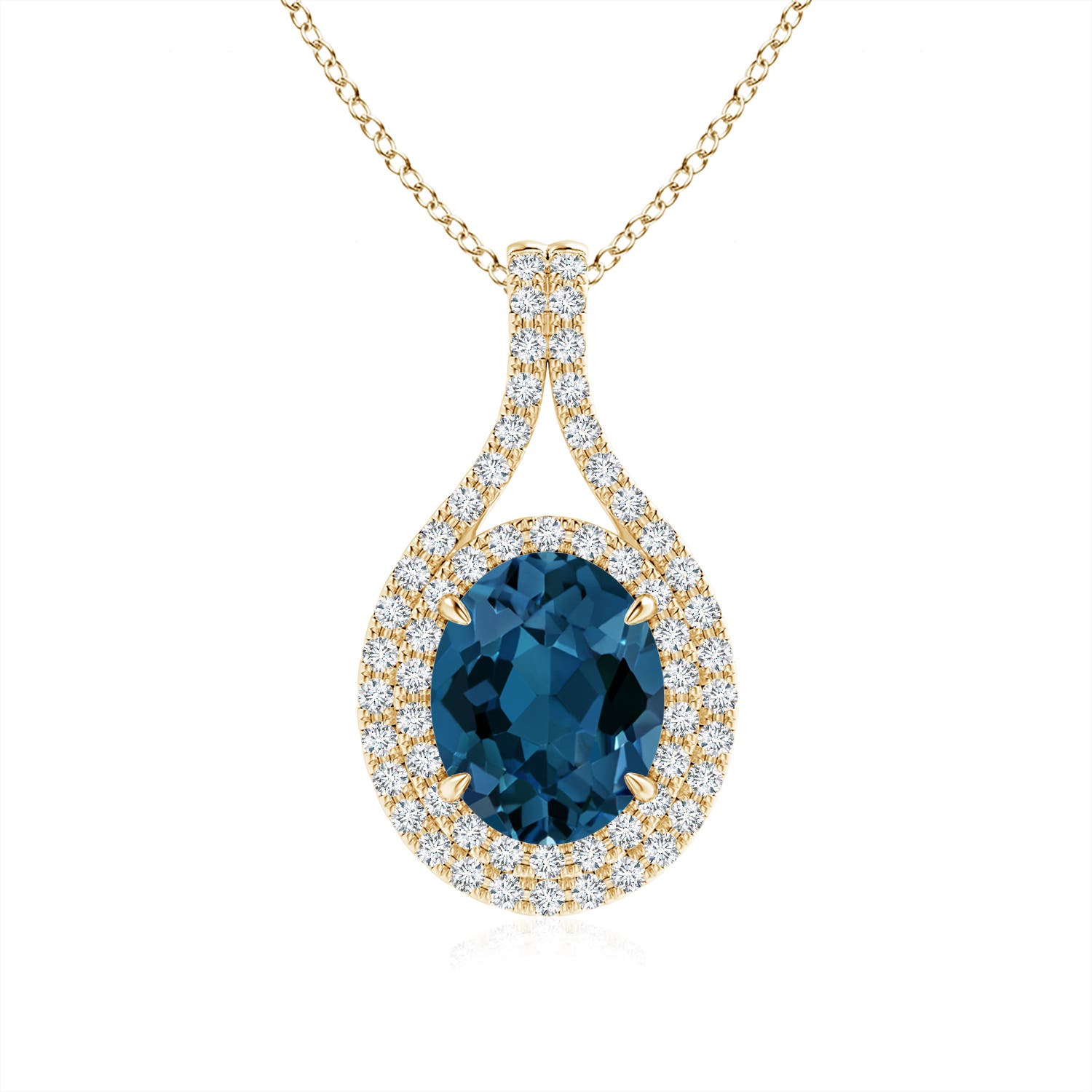 AAA - London Blue Topaz / 2.6 CT / 14 KT Yellow Gold