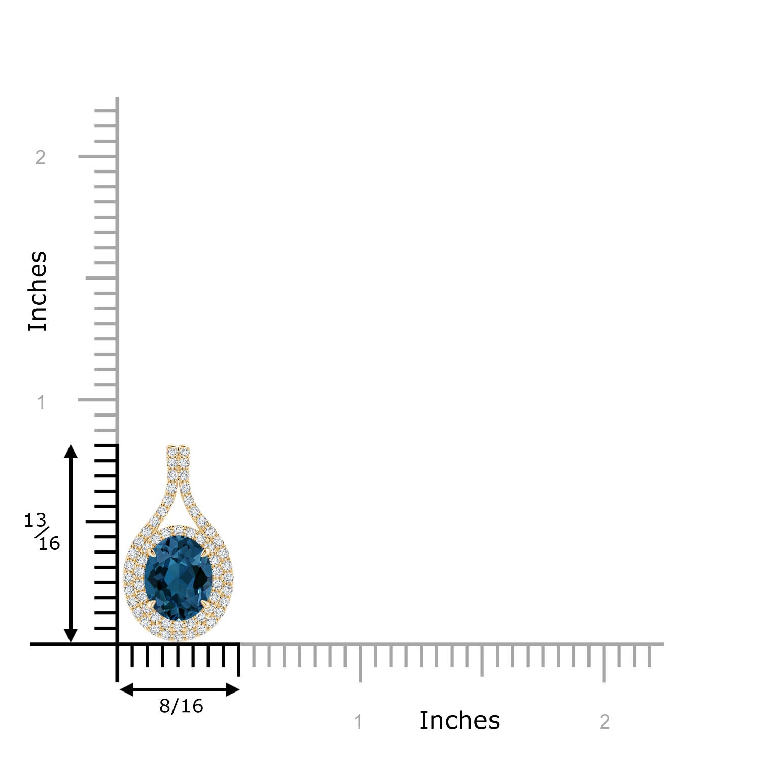 AAA - London Blue Topaz / 2.6 CT / 14 KT Yellow Gold