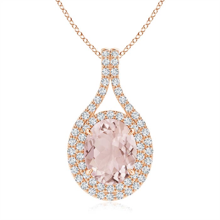 A - Morganite / 2.97 CT / 14 KT Rose Gold