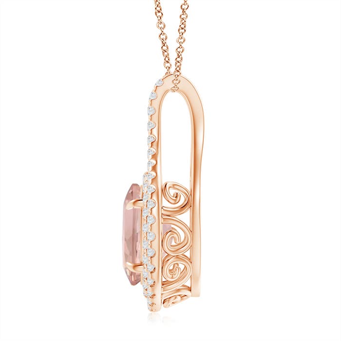 AAA - Morganite / 2.97 CT / 14 KT Rose Gold