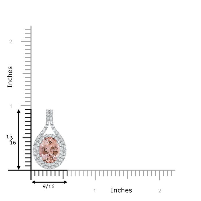 AAAA - Morganite / 2.97 CT / 14 KT White Gold