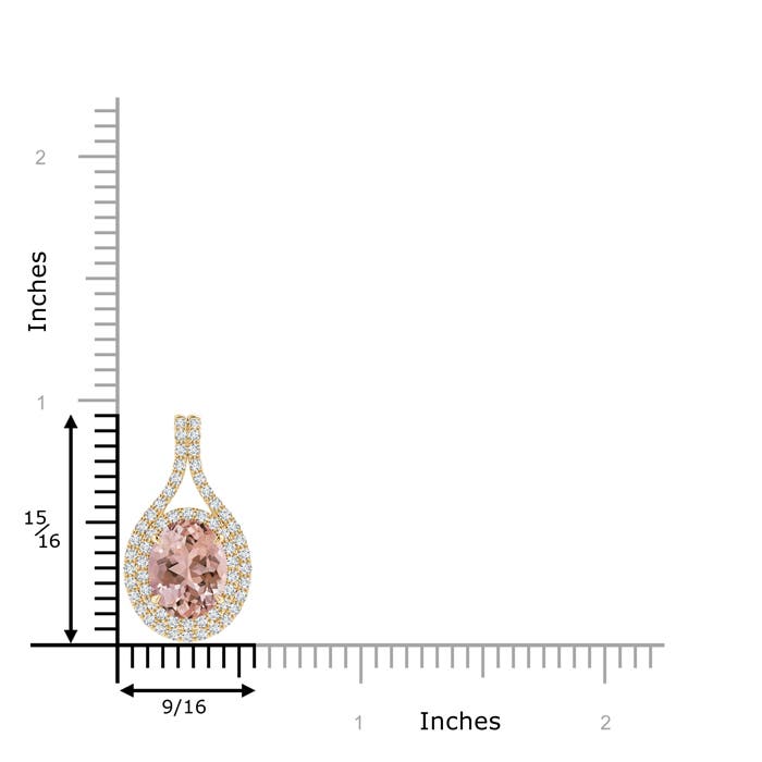 AAAA - Morganite / 2.97 CT / 14 KT Yellow Gold